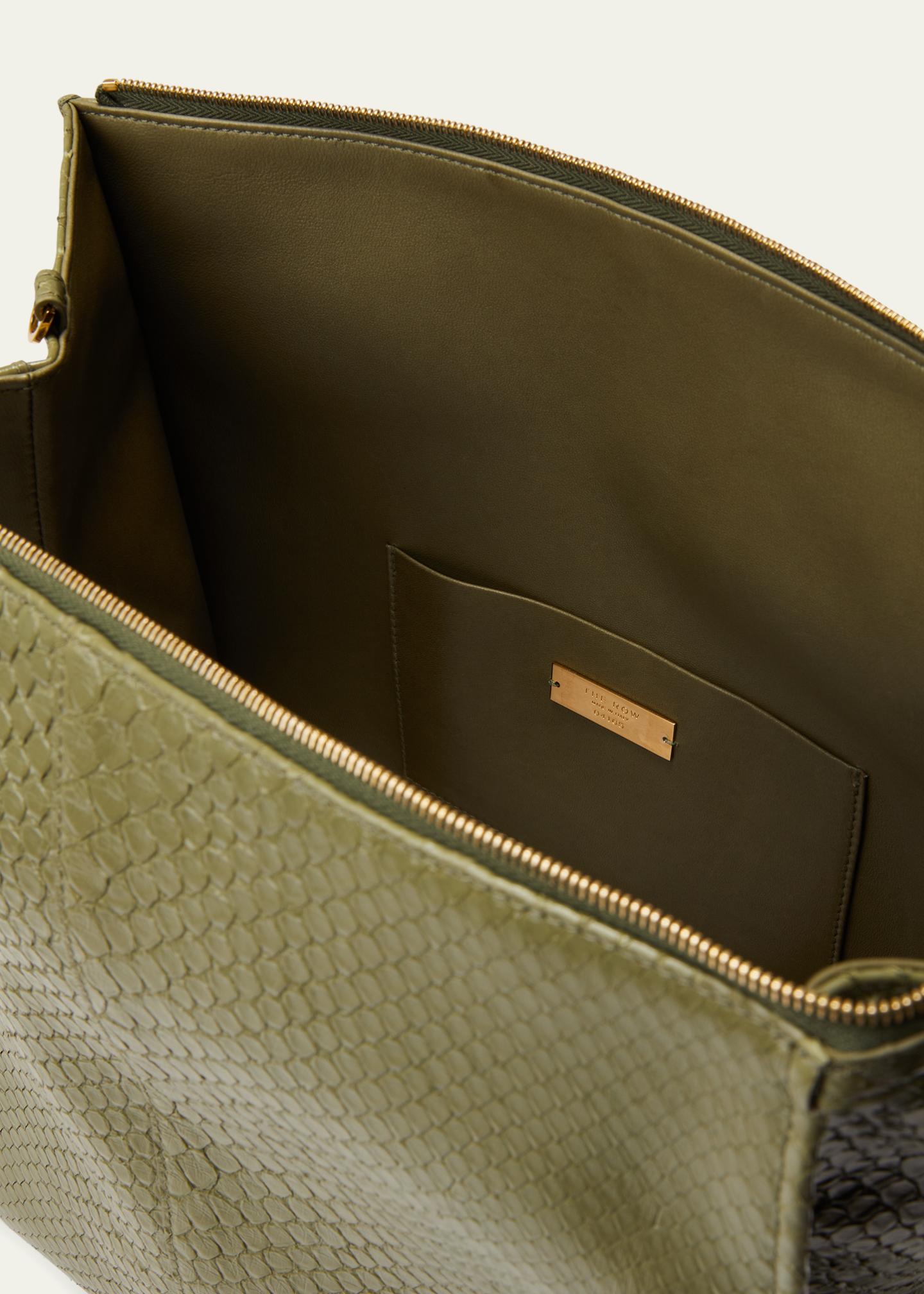 THE ROW Aspen Python Zip Shoulder Bag - Bergdorf Goodman
