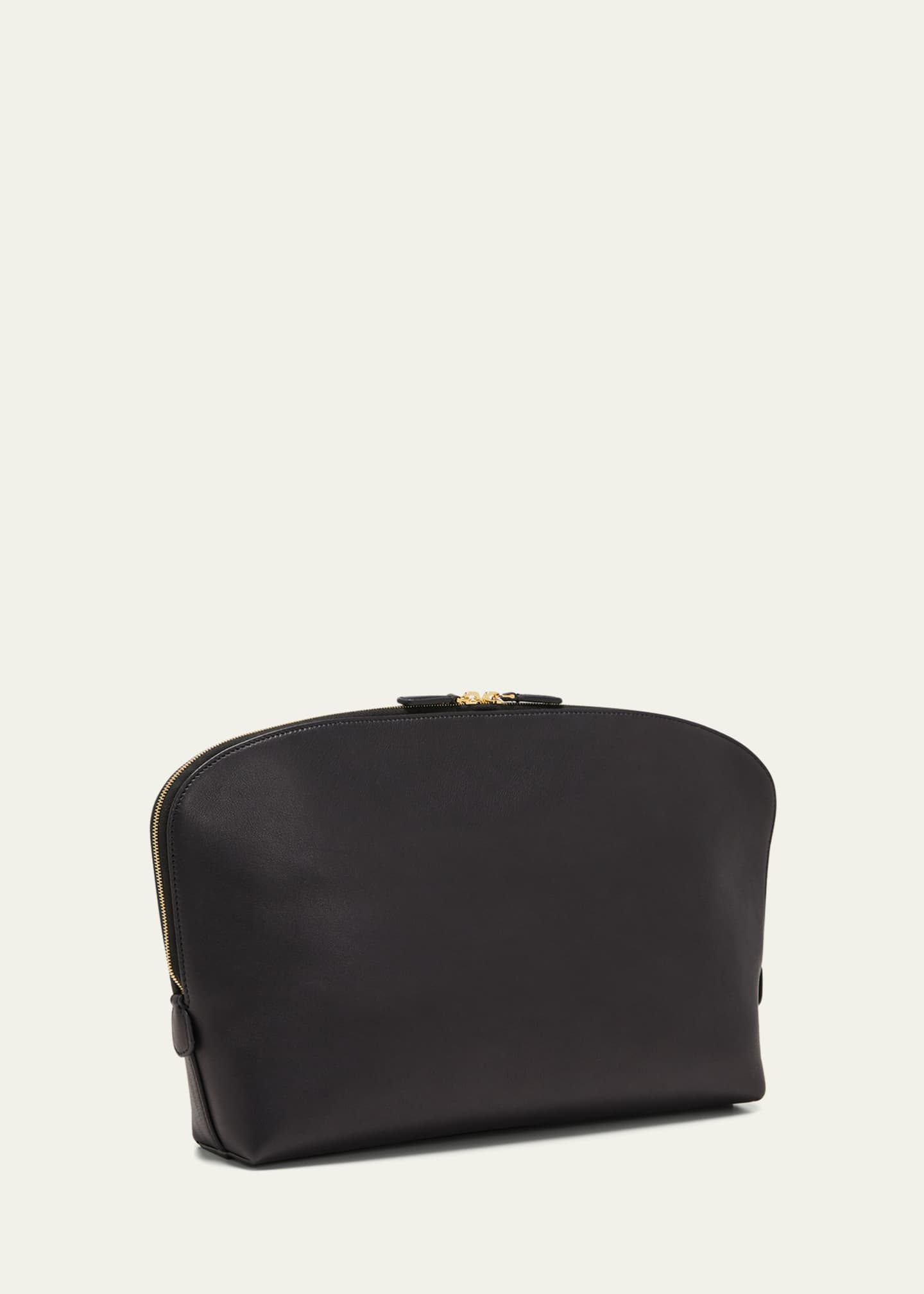 The Row Ellie Clutch Bag in Saddle Leather