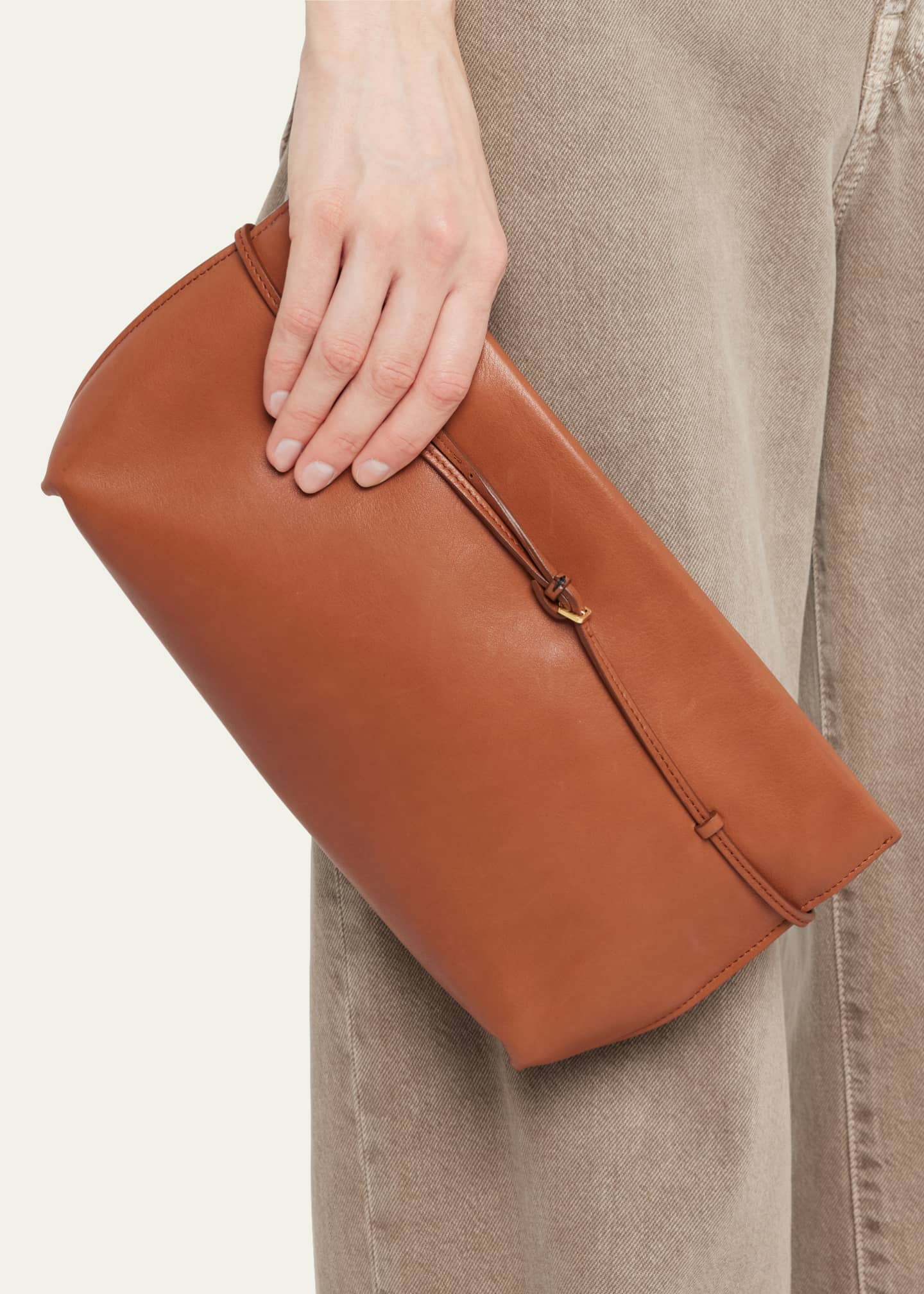 THE ROW Sienna Clutch Bag in Leather Bergdorf Goodman