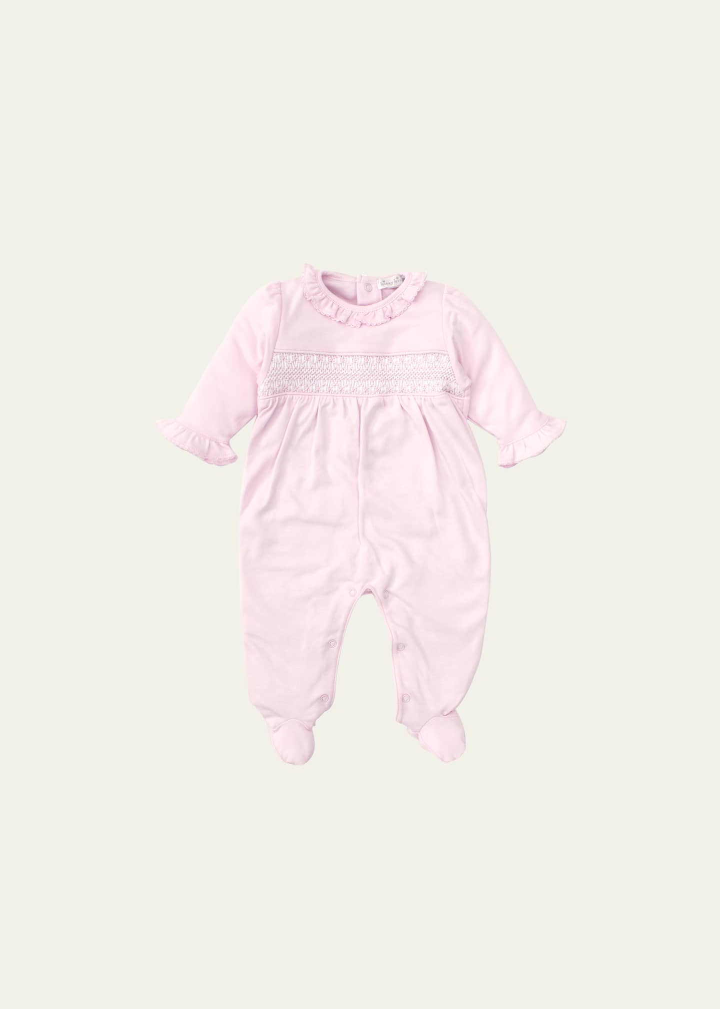 Kissy Kissy Girl's CLB Charmed Smocked Footie, Size Newborn-6M