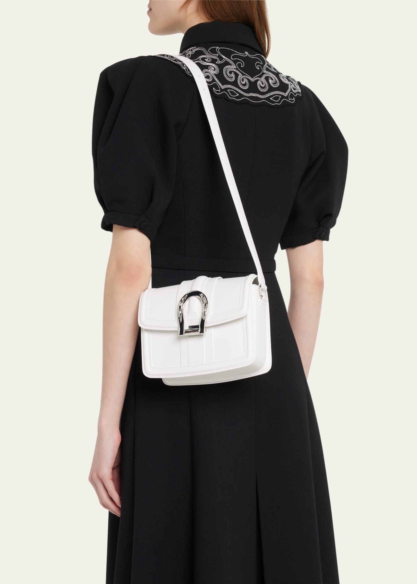 Gabriela Hearst Lucky Buckle Lambskin Shoulder Bag Image 2 of 5