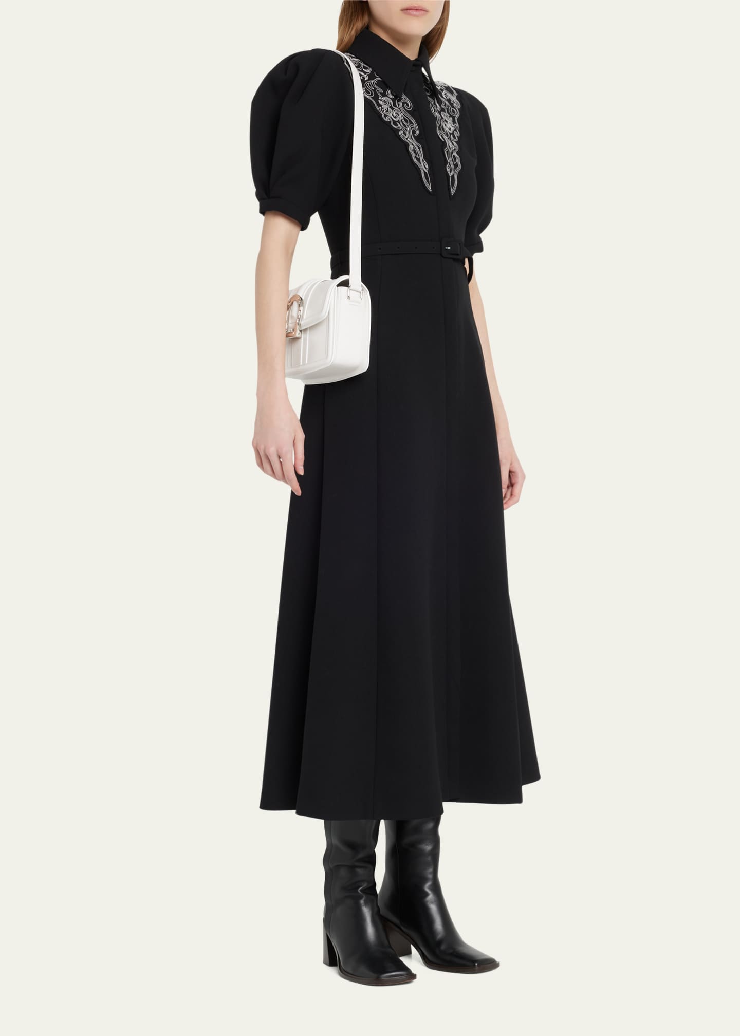 Gabriela Hearst Lucky Buckle Lambskin Shoulder Bag Image 5 of 5