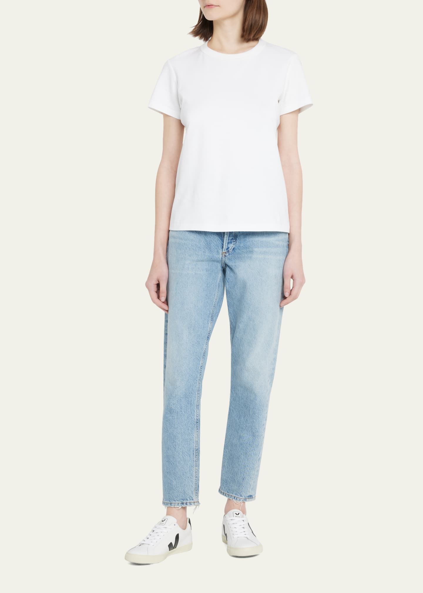 VEJA Esplar Logo Leather Low-Top Sneakers Image 3 of 5