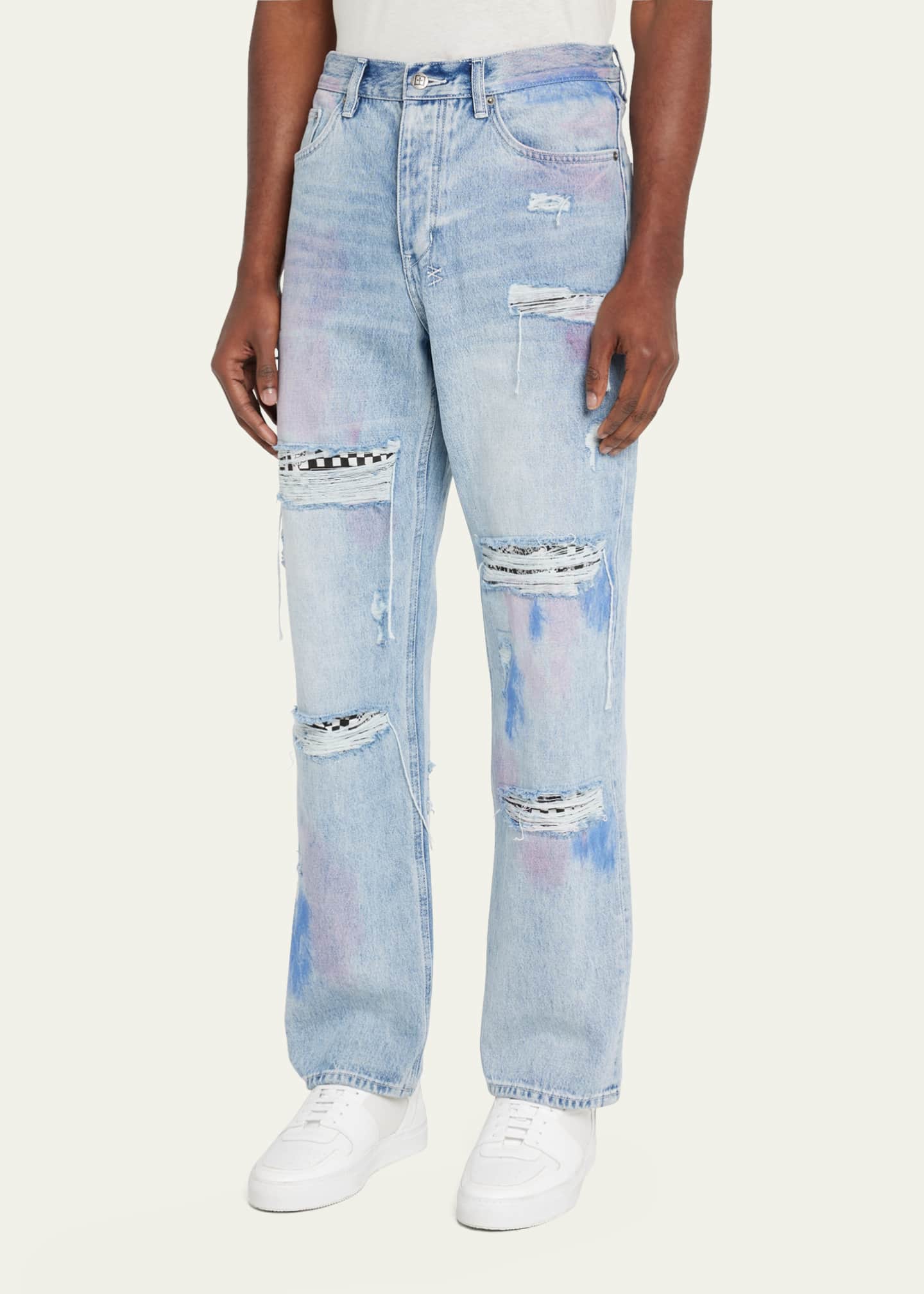 Ksubi Men's Anti K Streets Kolor Ripped Jeans Bergdorf Goodman