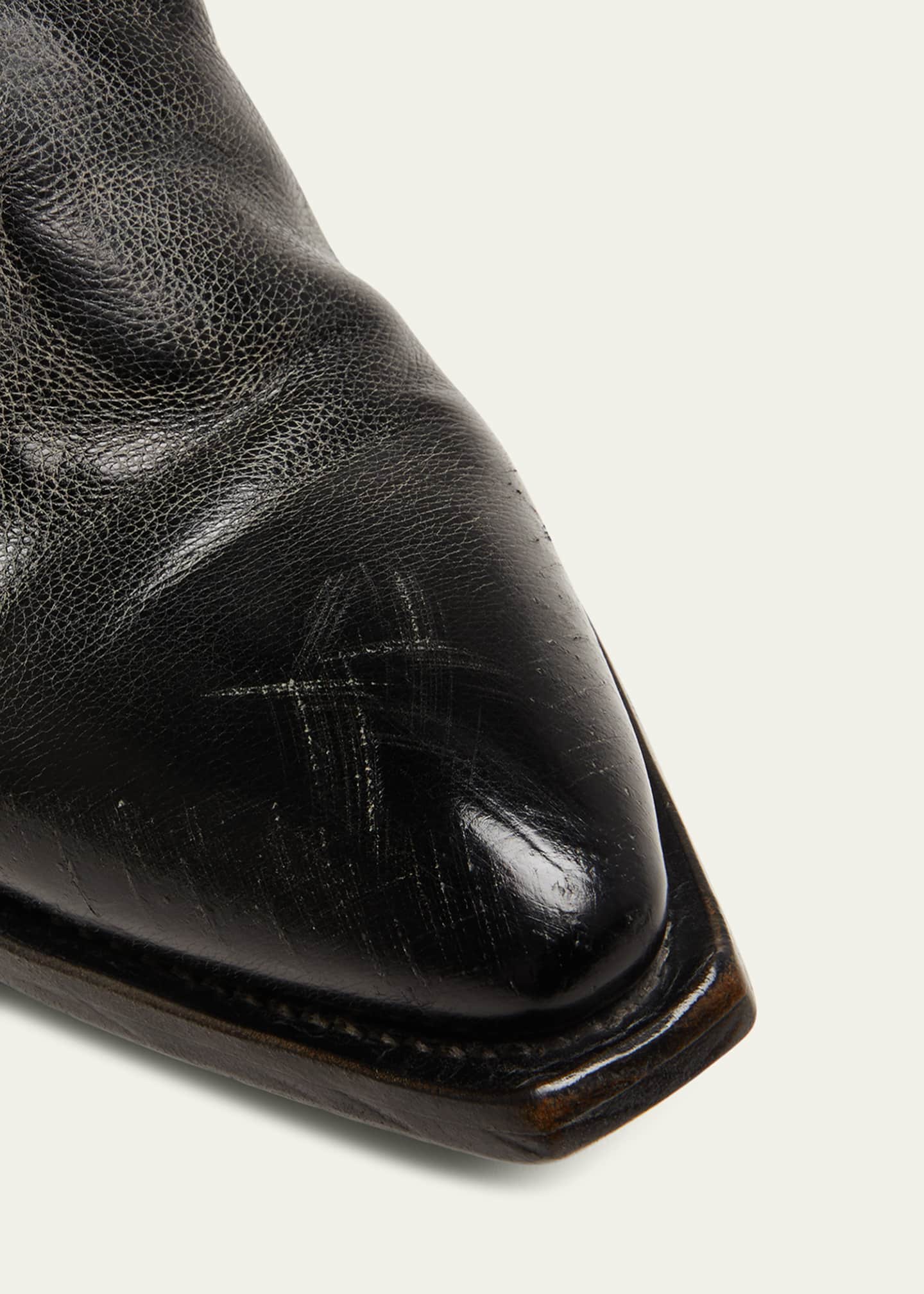 Prada Men Leather Ankle Boots