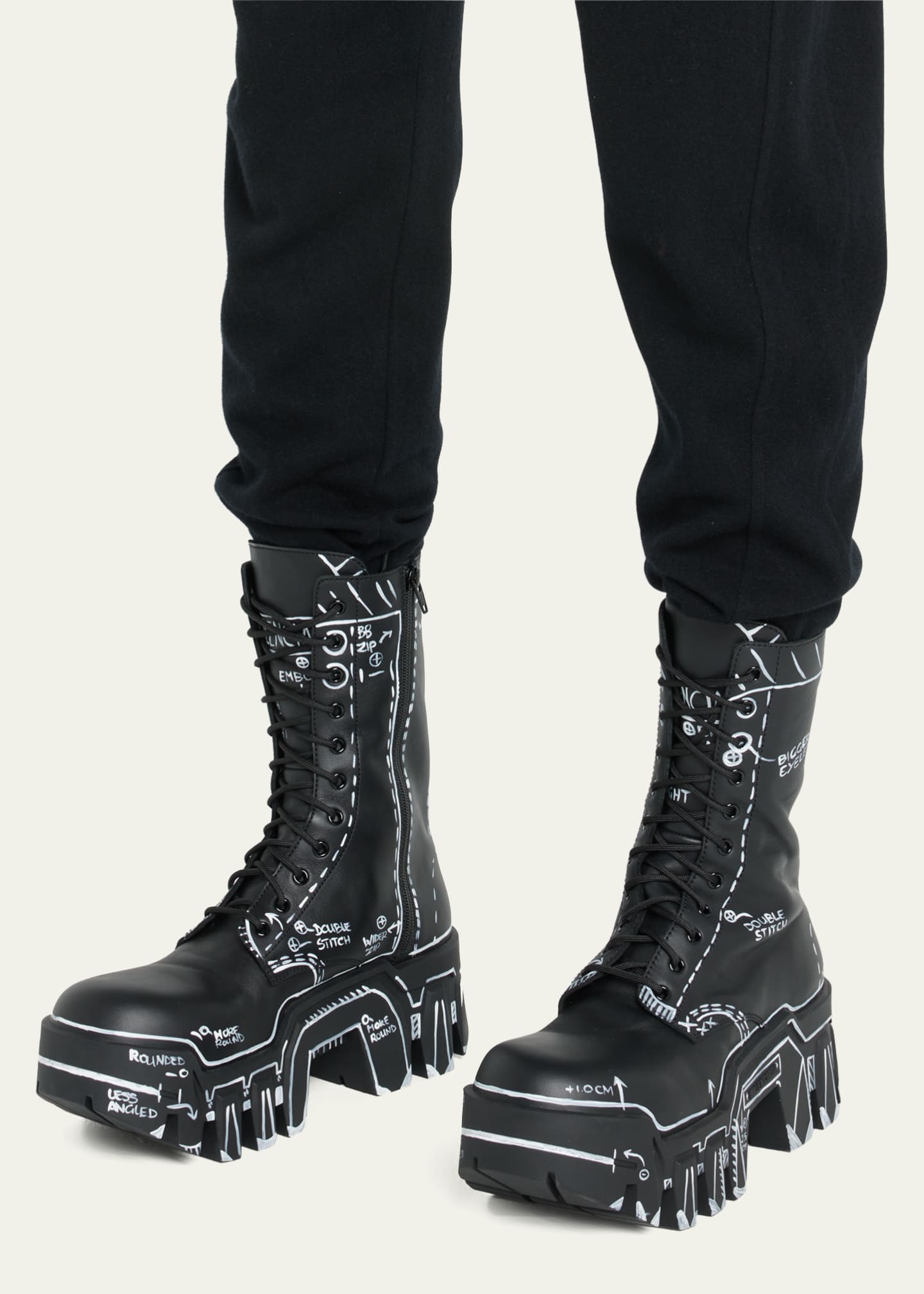 43 BALENCIAGA BULLDOZER ZIP BOOTS | chidori.co