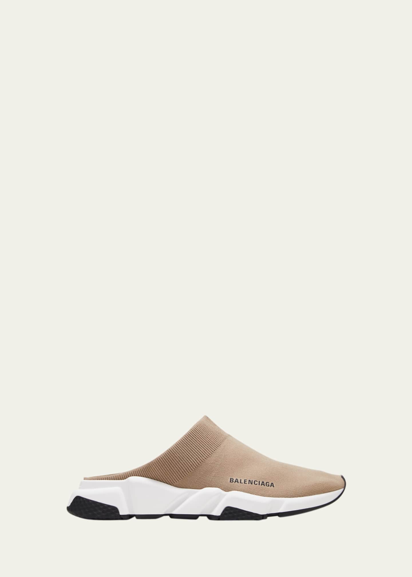 Balenciaga Men's Speed Knit Mule Slides Bergdorf Goodman