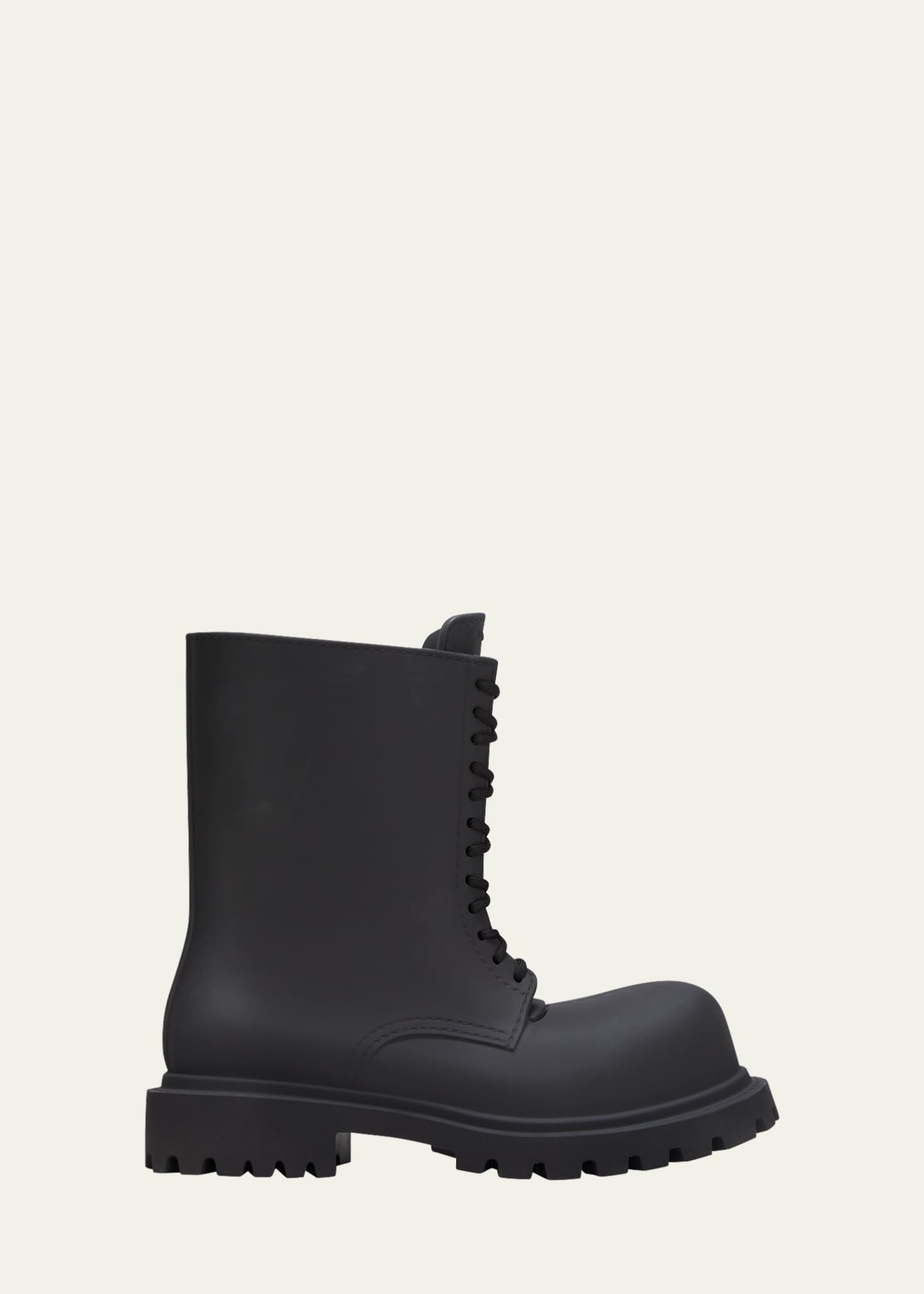 Balenciaga leather combat hot sale boots