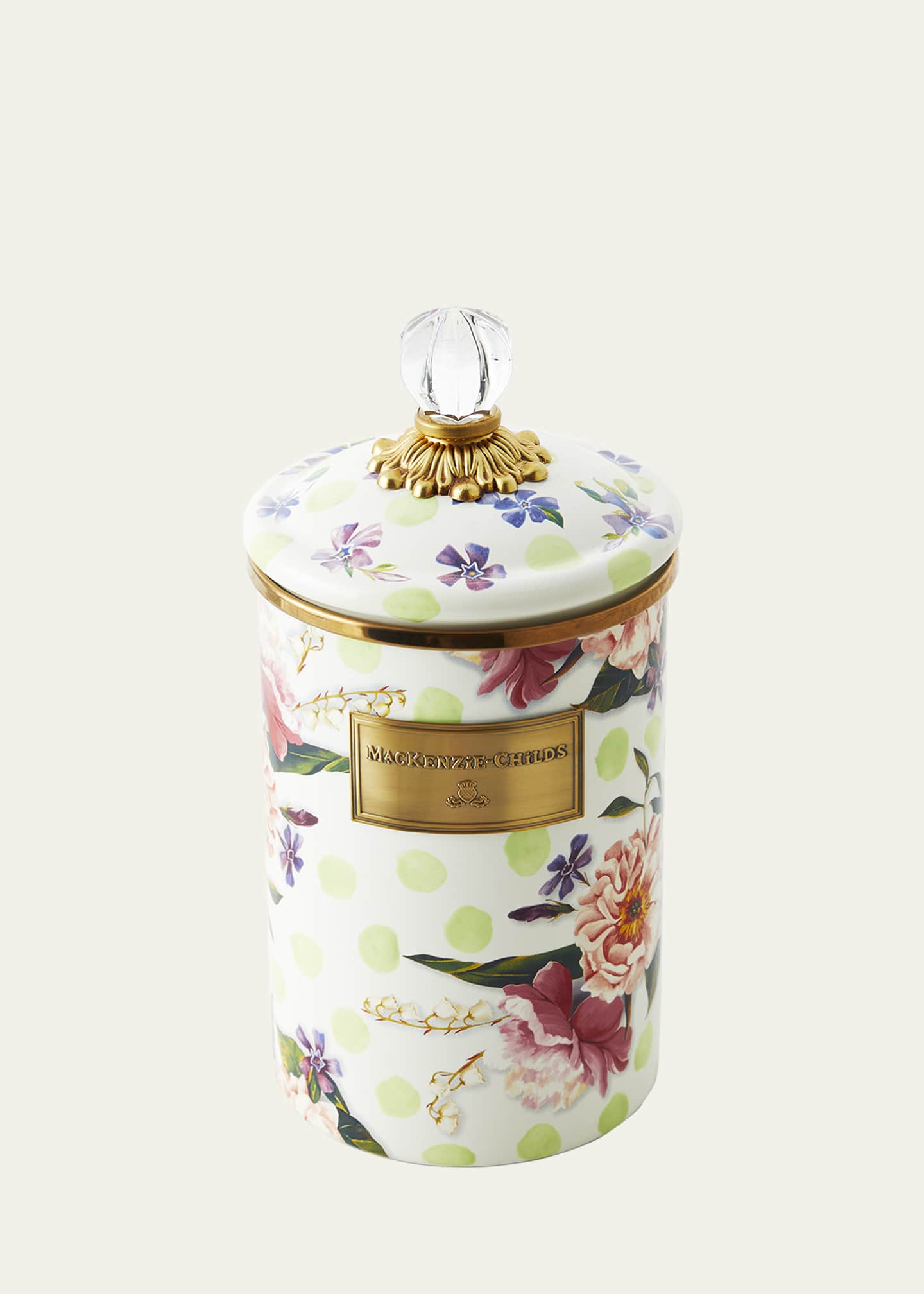 MacKenzie-Childs Wildflowers Enamel Large Canister
