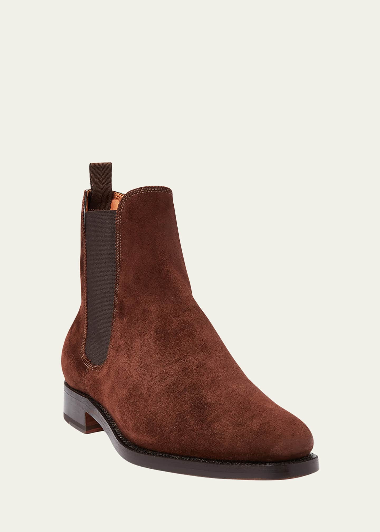 Ralph lauren suede chelsea boots deals