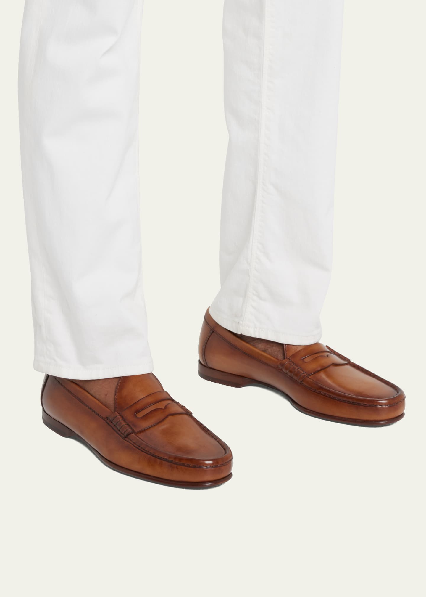 Ralph Lauren Purple Label Men's Chalmers Leather Penny Loafers