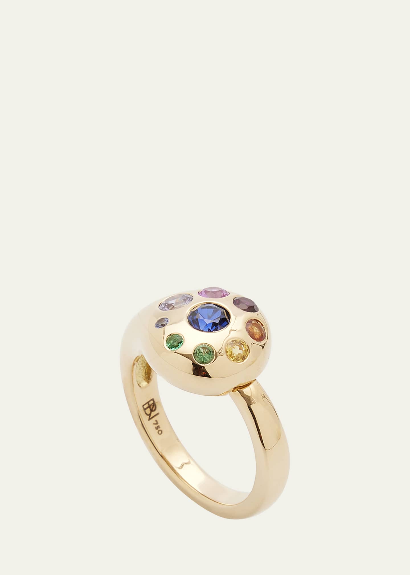 Brent Neale 18k Yellow Gold Rainbow Petal Ring Image 4 of 4