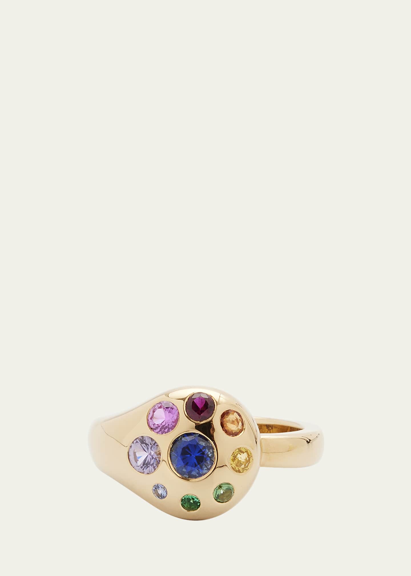 Brent Neale 18k Yellow Gold Rainbow Petal Ring Image 1 of 4