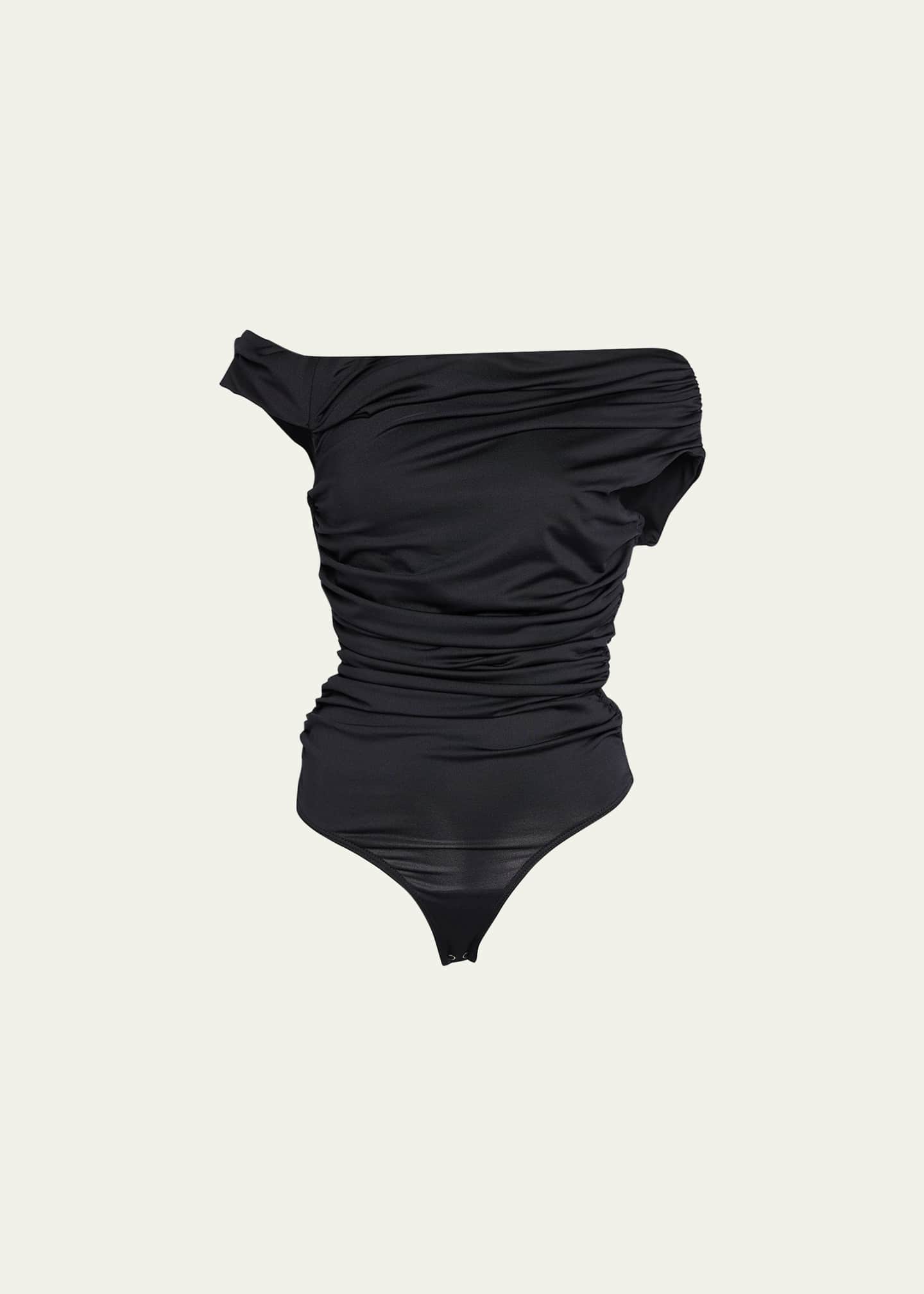 AGOLDE Hilma Twist Sleeve Bodysuit - Bergdorf Goodman