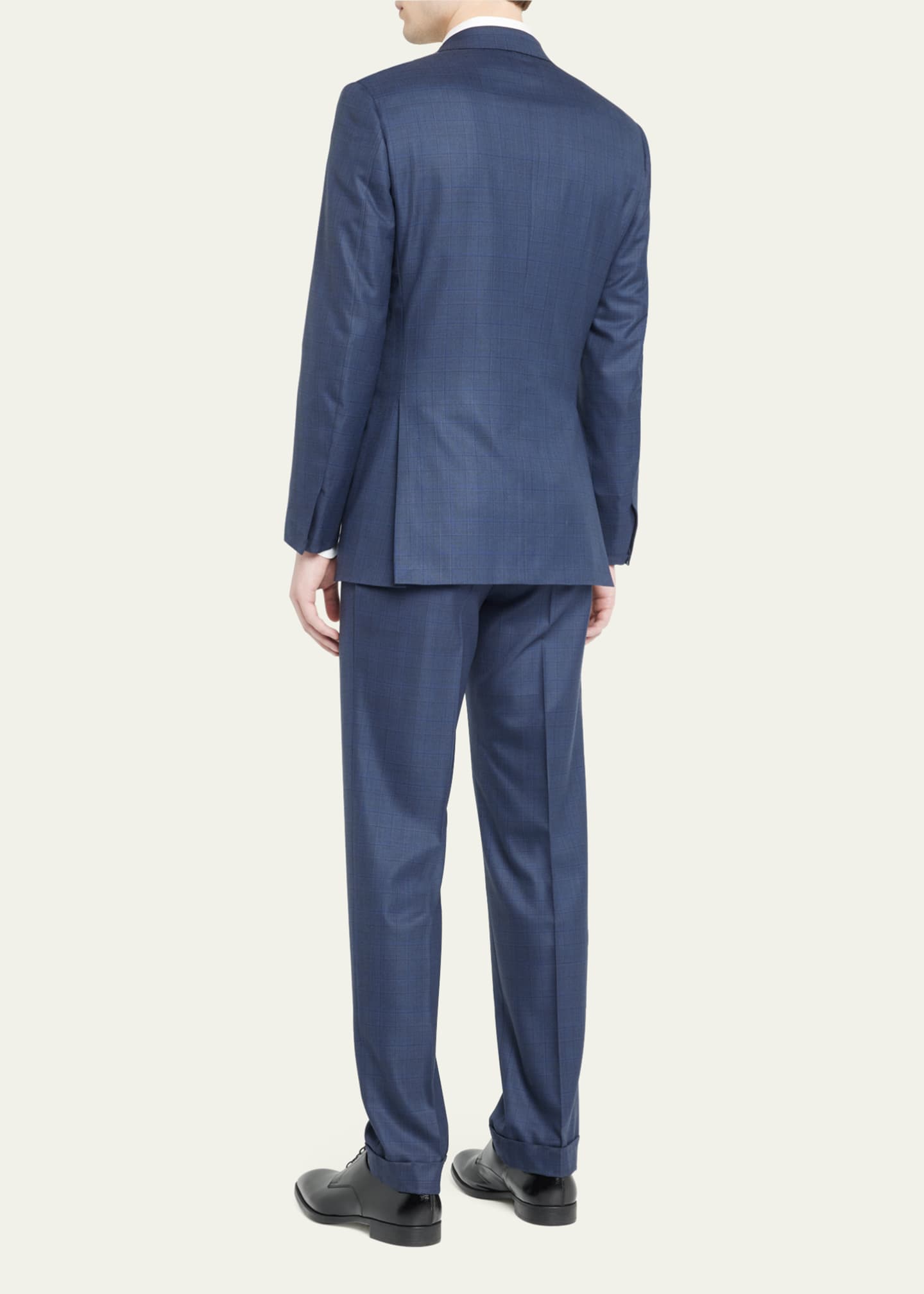 Brioni Men's Super 180s Plaid Wool Suit - Bergdorf Goodman