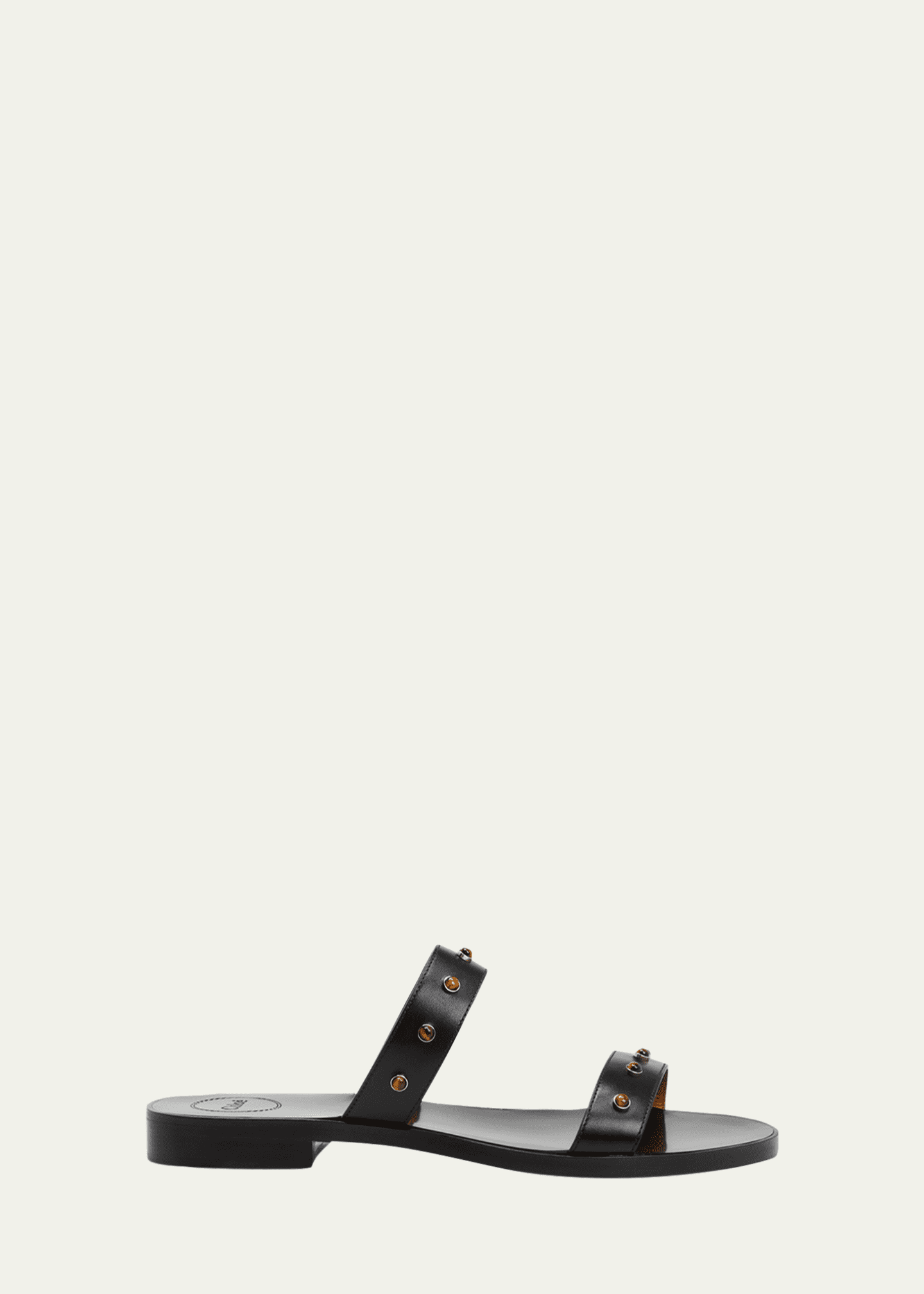 Chloe Aurna Studded TwoBand Slide Sandals Bergdorf Goodman