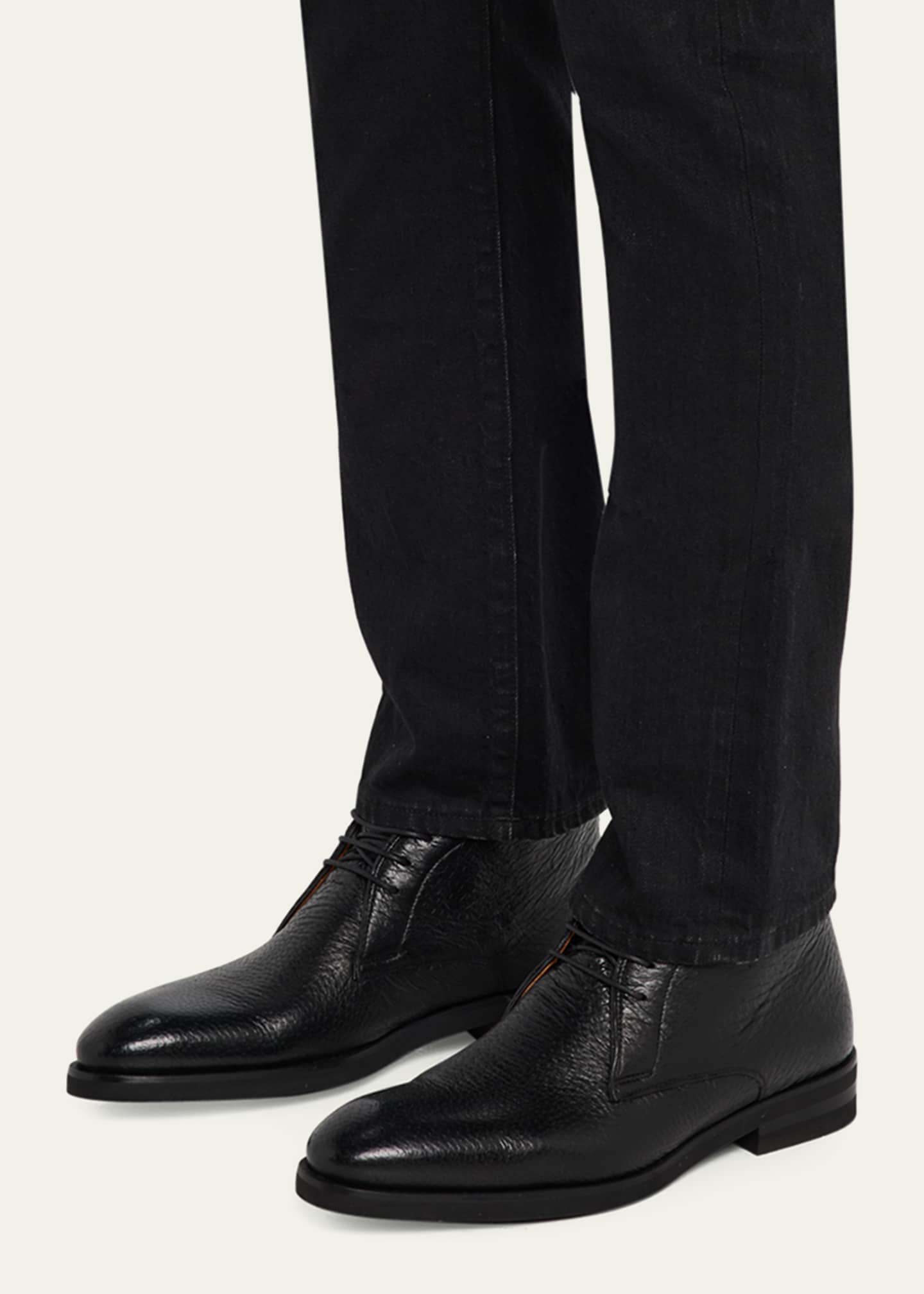 Magnanni Men's Tacna Peccary Leather Chukka Boots Image 2 of 6