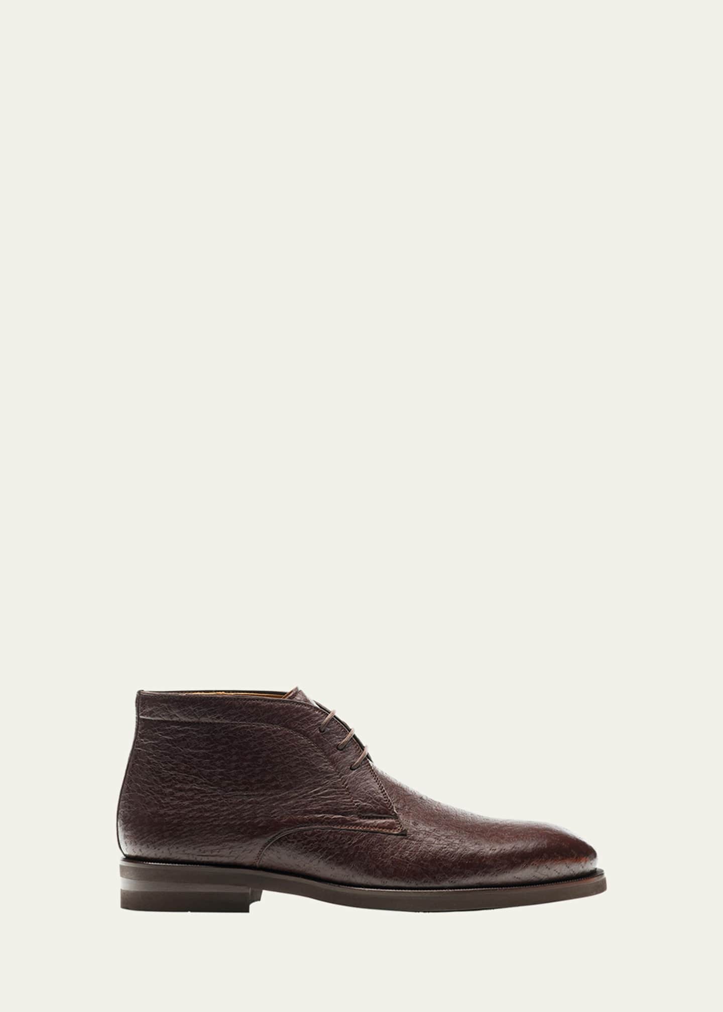 Magnanni Men s Tacna Peccary Leather Chukka Boots Bergdorf Goodman
