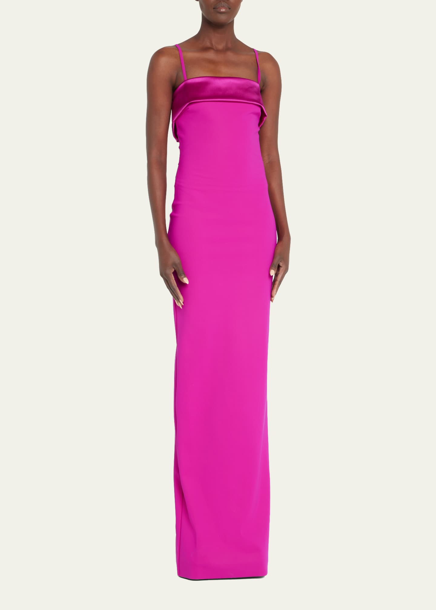 Chiara Boni La Petite Robe Pilatissy Draped Column Gown Bergdorf Goodman