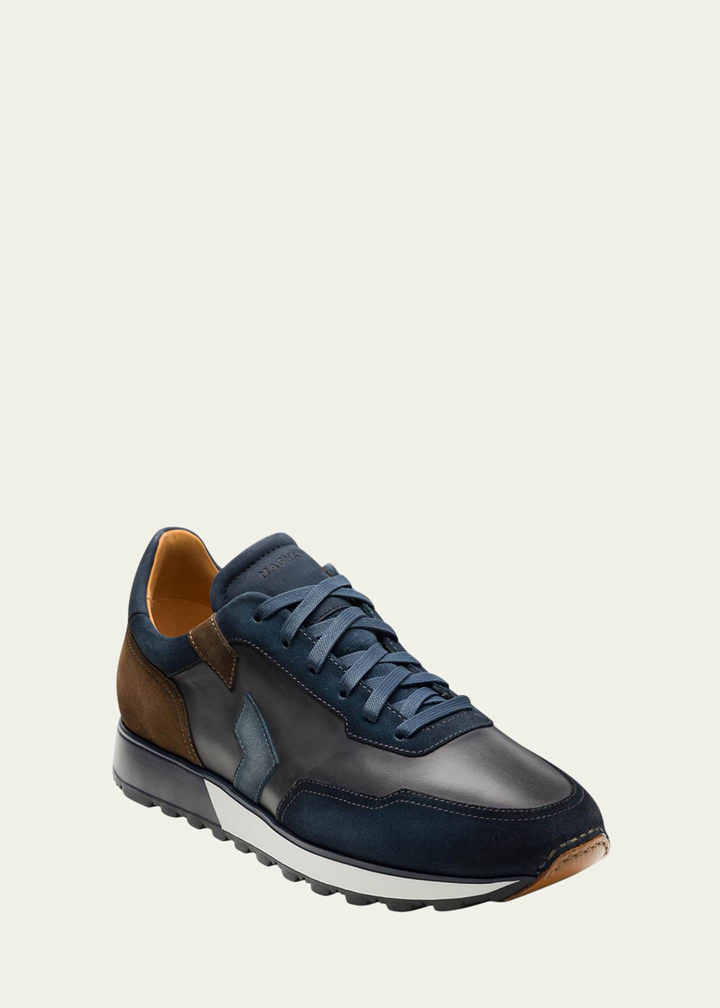 Magnanni Men's Leather Aero Runner Sneakers - Bergdorf Goodman
