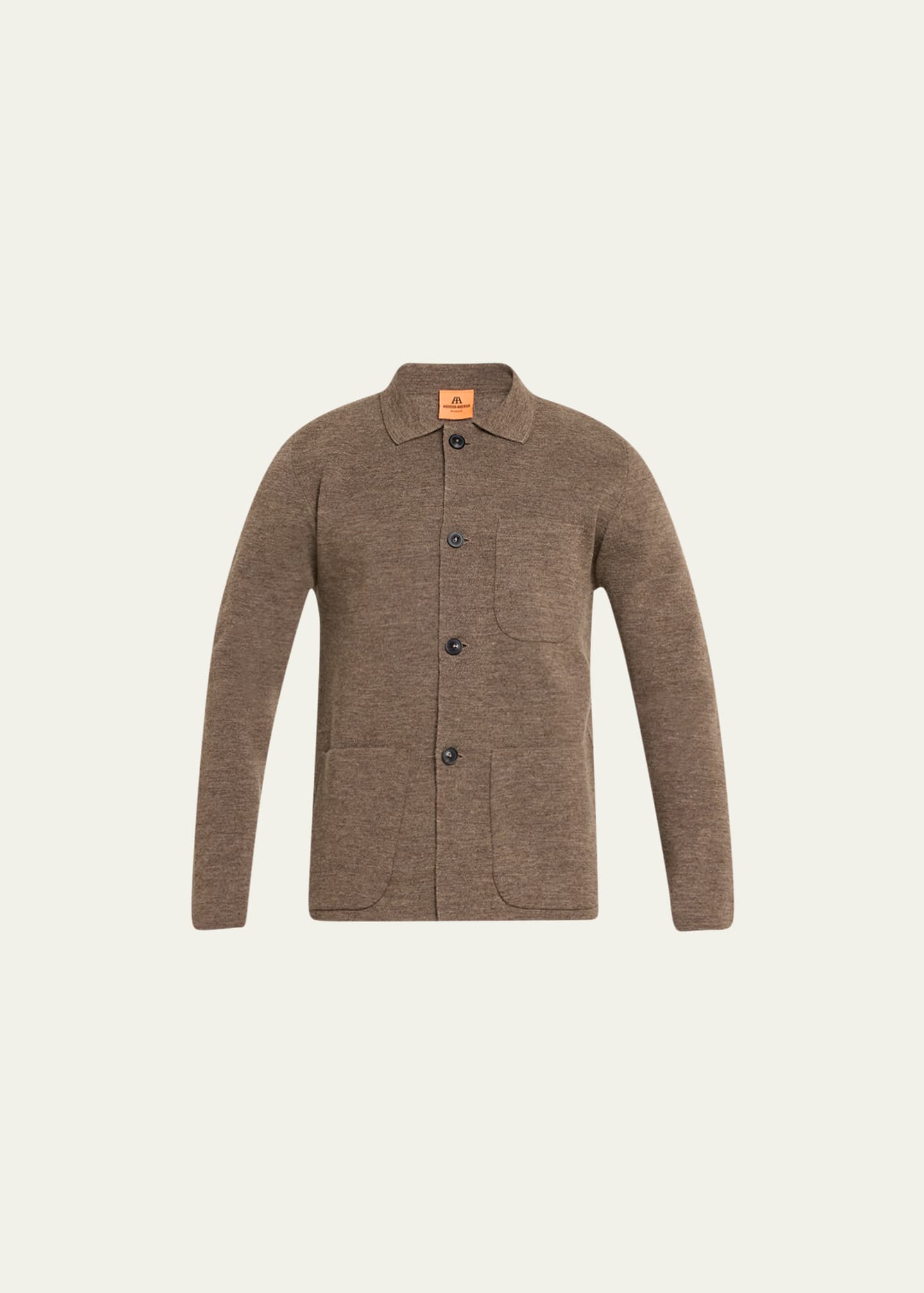 ANDERSEN-ANDERSEN Men's Wool Knit Work Jacket - Bergdorf Goodman