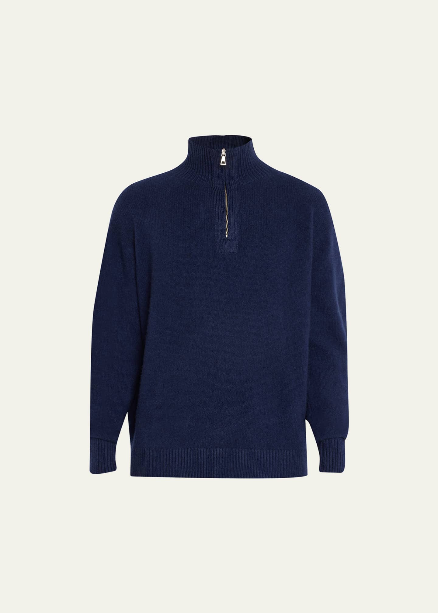 The Elder Statesman Men's Cashmere QuarterZip Sweater Bergdorf Goodman
