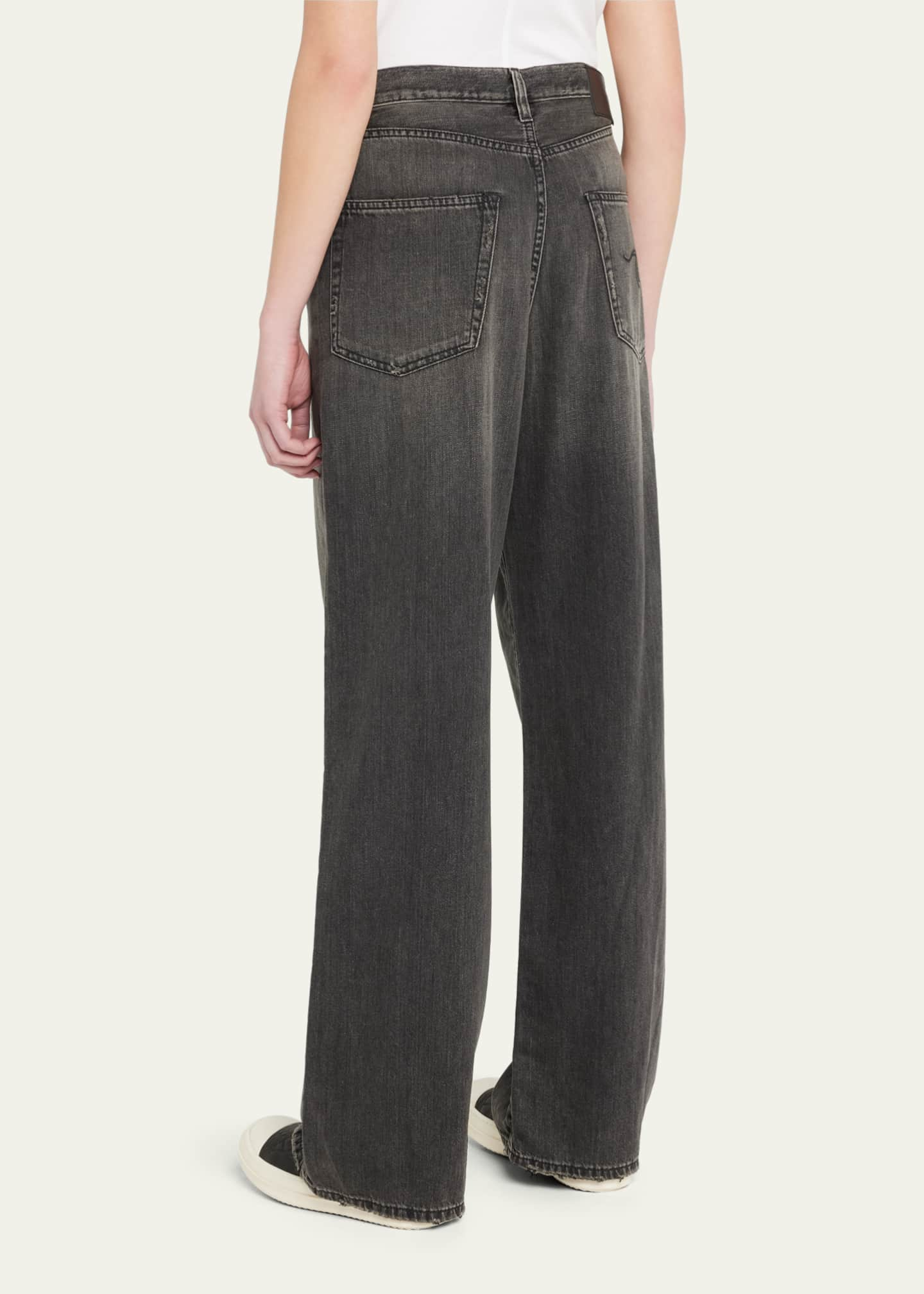 R13 Damon Pleated Wide Baggy Jeans - Bergdorf Goodman