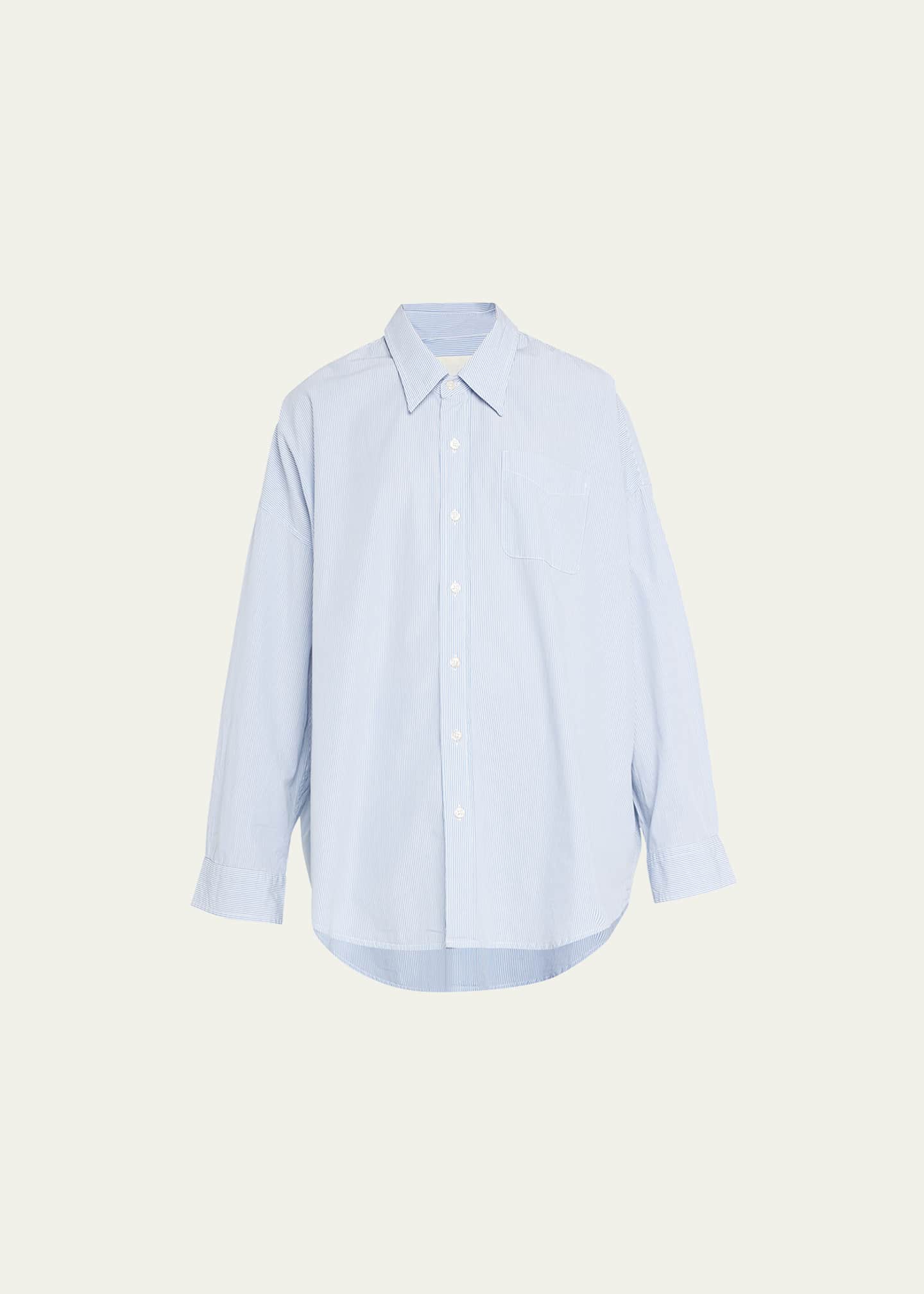 R13 Oxford Oversized Pin-Stripe Shirt - Bergdorf Goodman R13 Oxford Oversized Pin-Stripe Shirt - Bergdorf Goodman