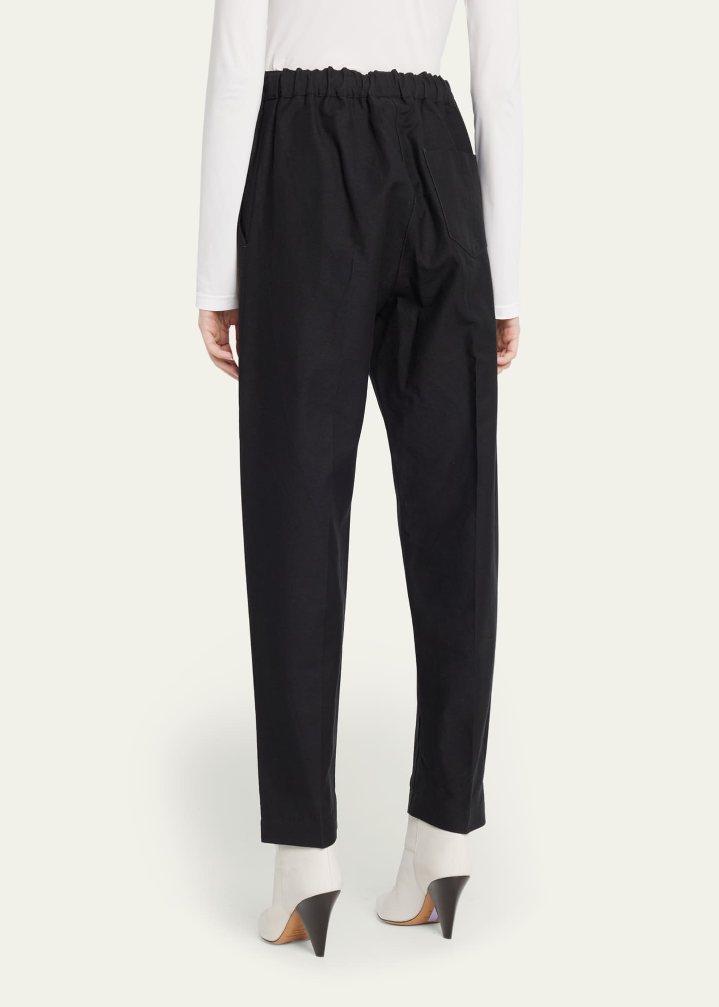 MM6 Maison Margiela Drawstring Straight Ankle Pants