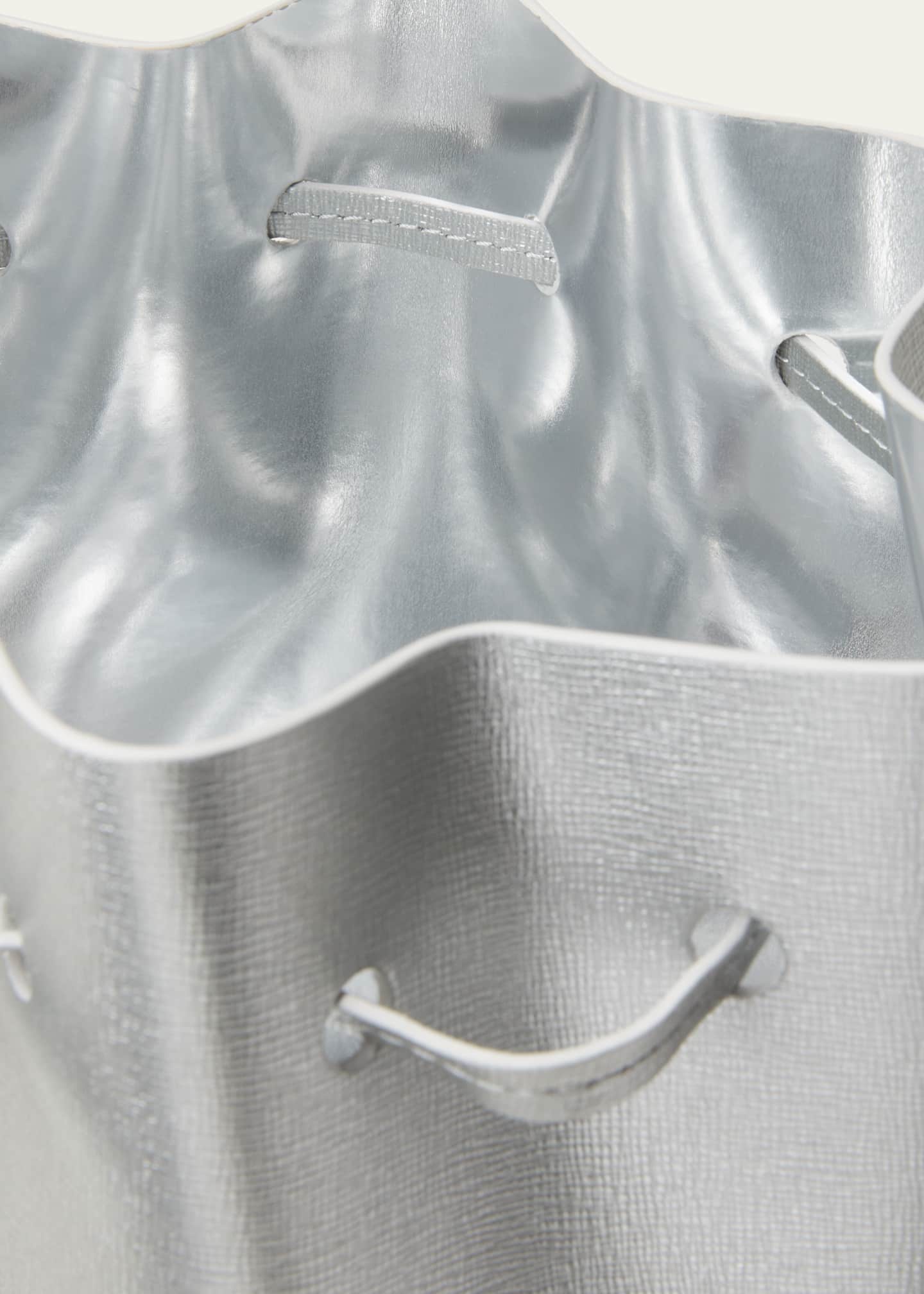 Mansur Gavriel Mini Metallic Leather Bucket Bag Bergdorf Goodman