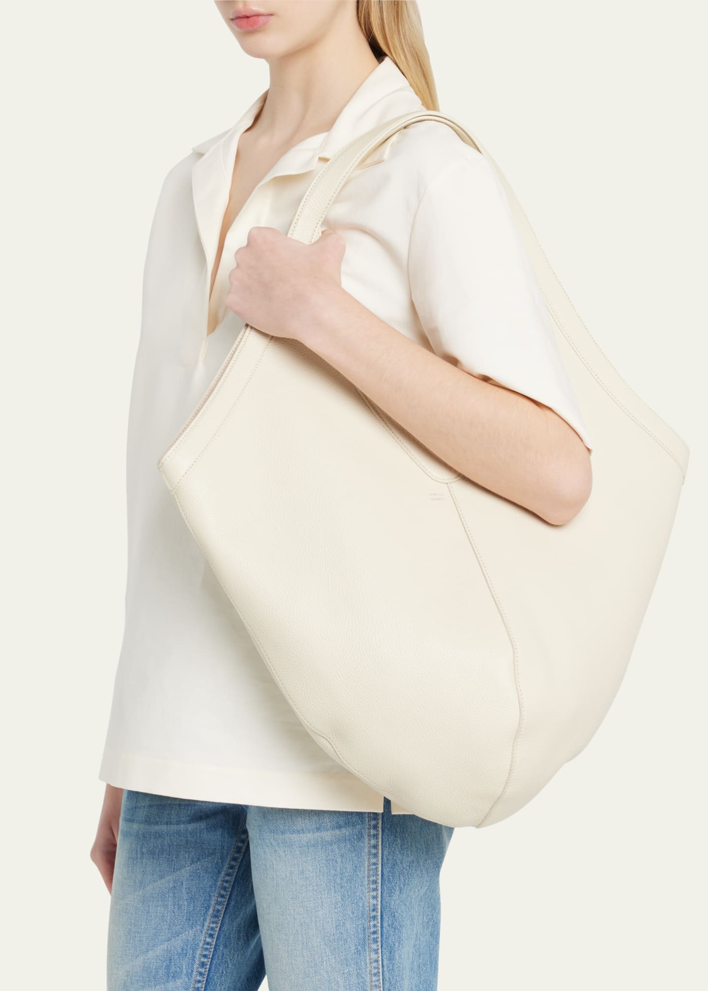 Mansur Gavriel Bucket Leather Hobo Bag