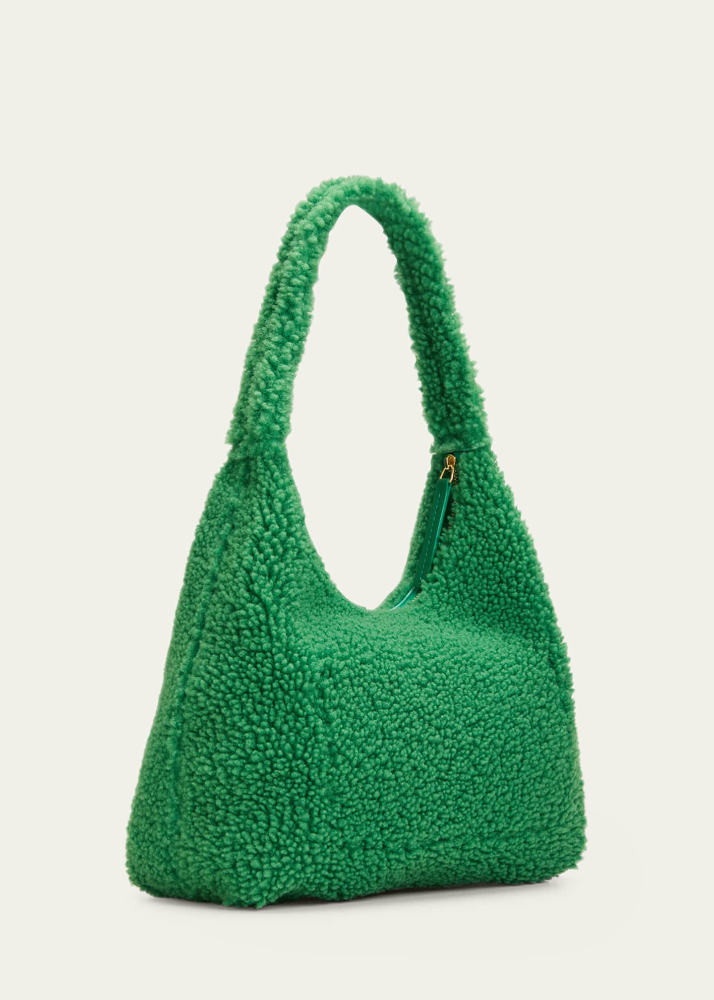 Mansur Gavriel Candy Soft Lamb Shearling TopHandle Bag Bergdorf Goodman