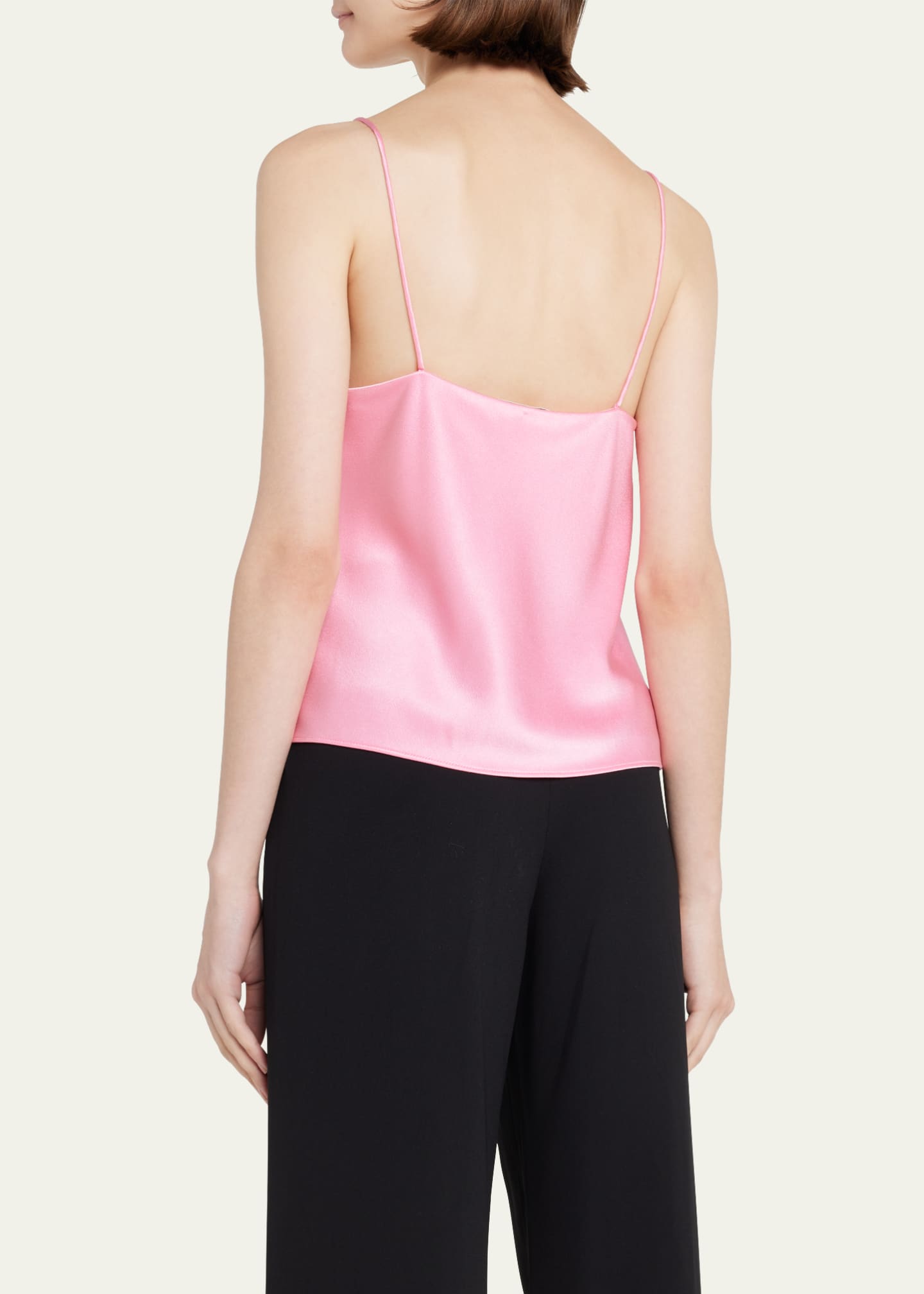ALICE + OLIVIA HARMON TIED STRAP DRAPEY SLIP TANK
