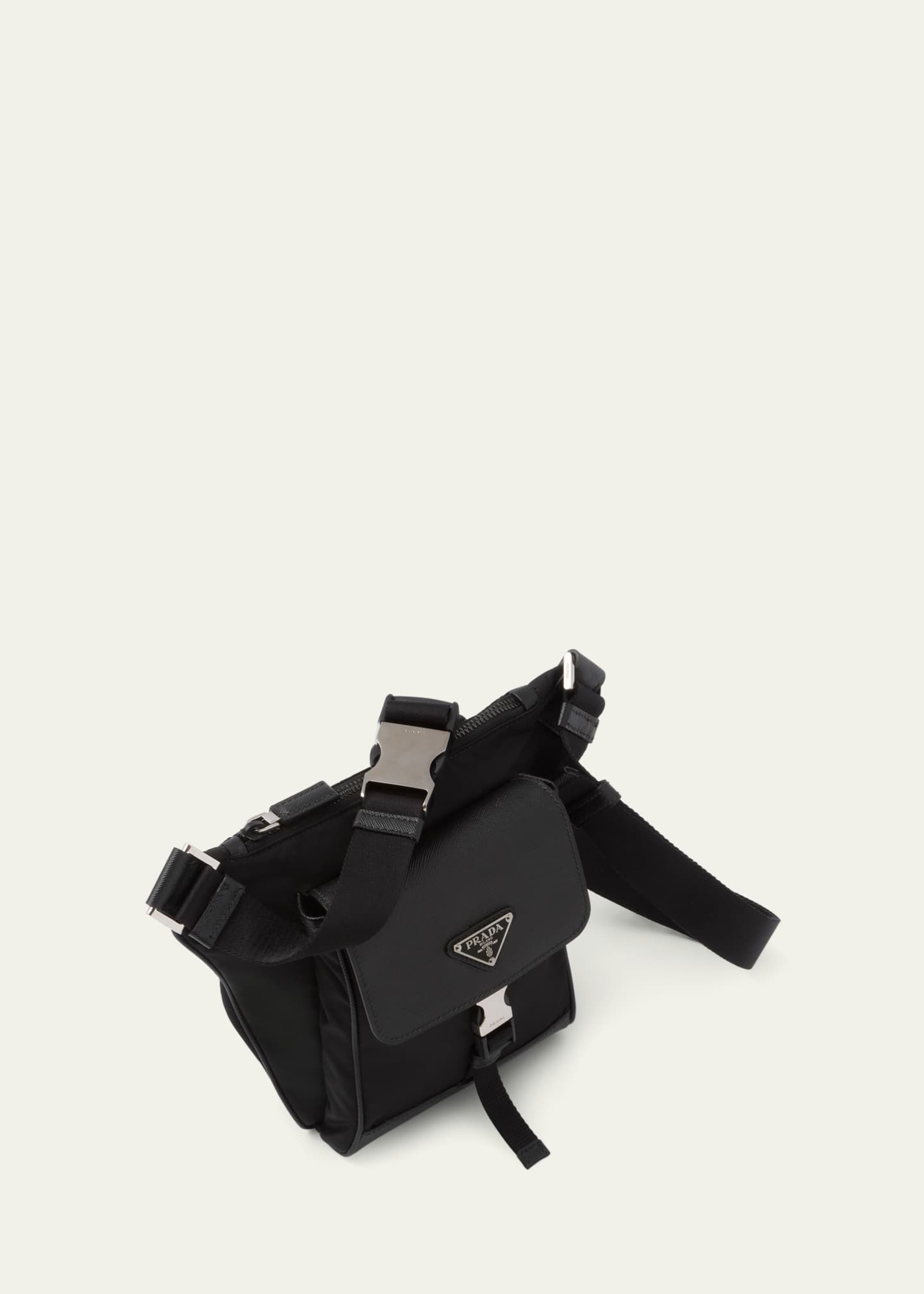 Prada Men's Nylon and Leather Crossbody Bag Bergdorf Goodman