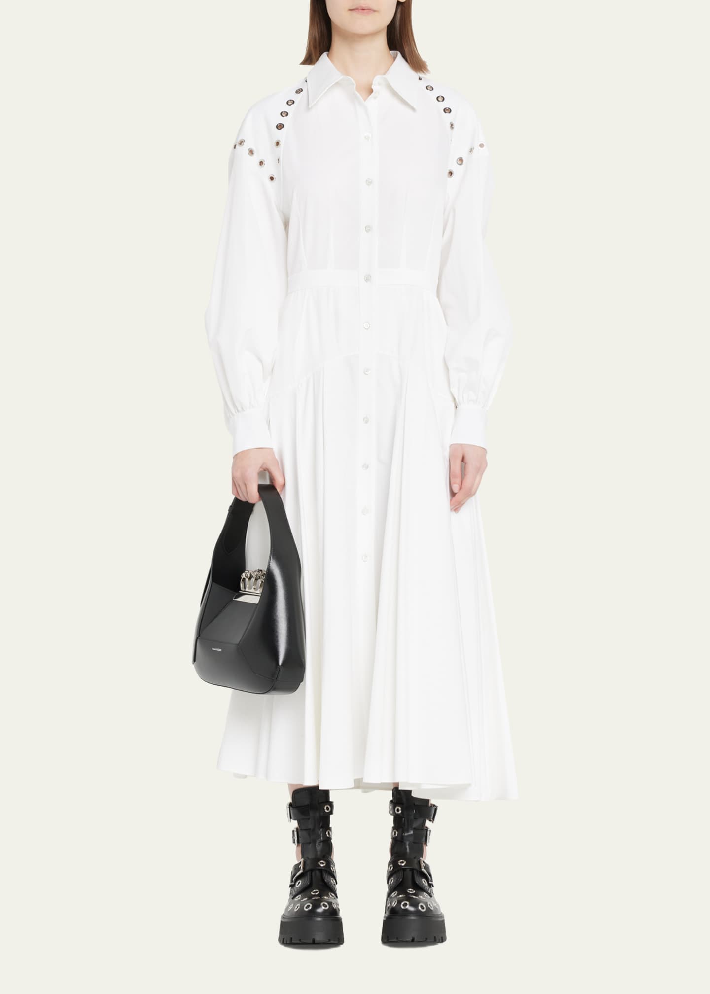 McQueen The Skull Jeweled Hobo Bag Image 5 of 5