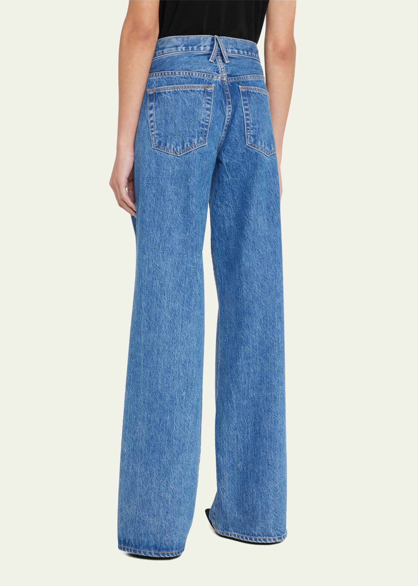 SLVRLAKE Mica Low-Rise Wide Relaxed Jeans Image 3 of 5