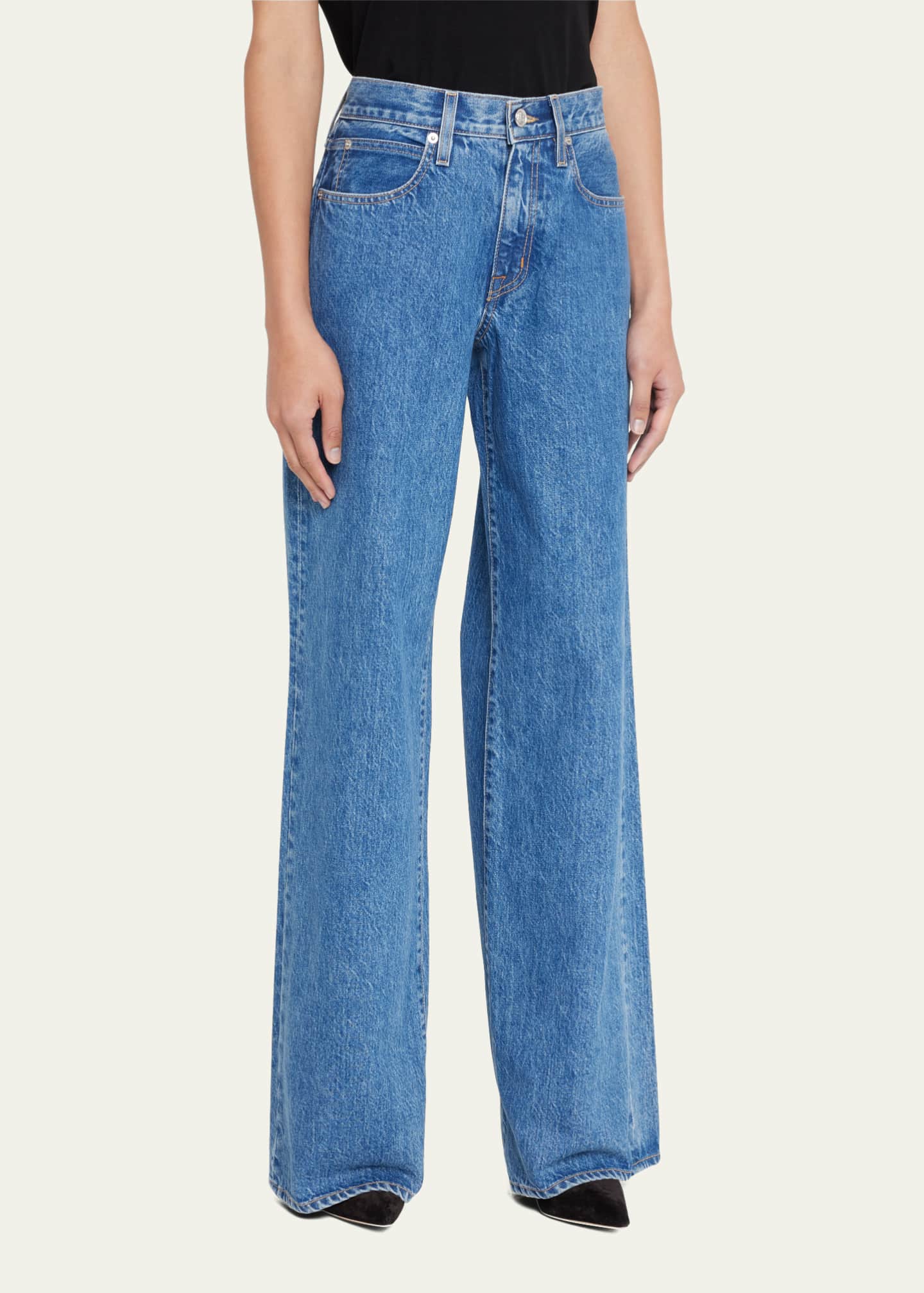 SLVRLAKE Mica Low-Rise Wide Relaxed Jeans Image 4 of 5