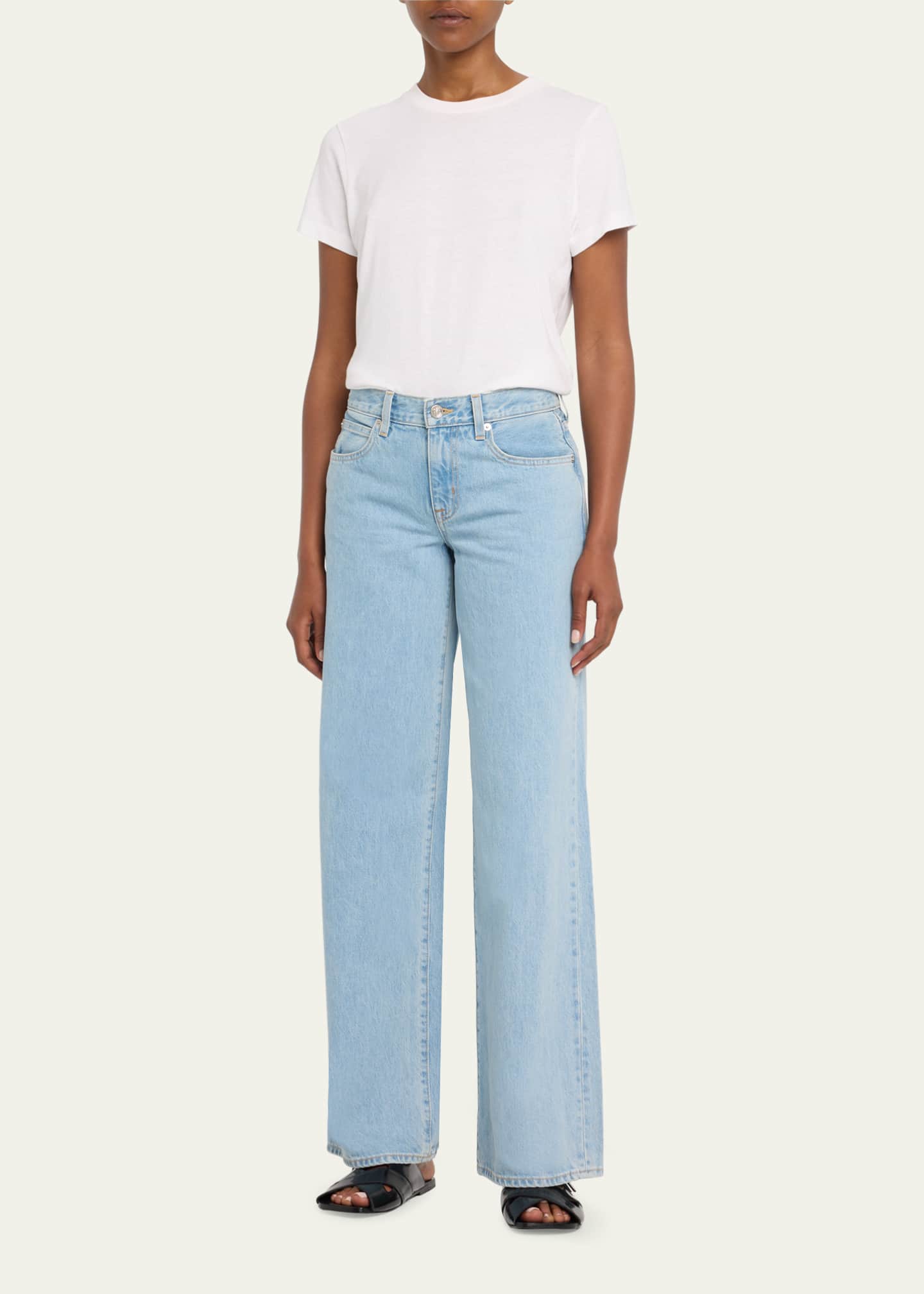 SLVRLAKE Mica Low-Rise Wide Relaxed Jeans Image 2 of 5