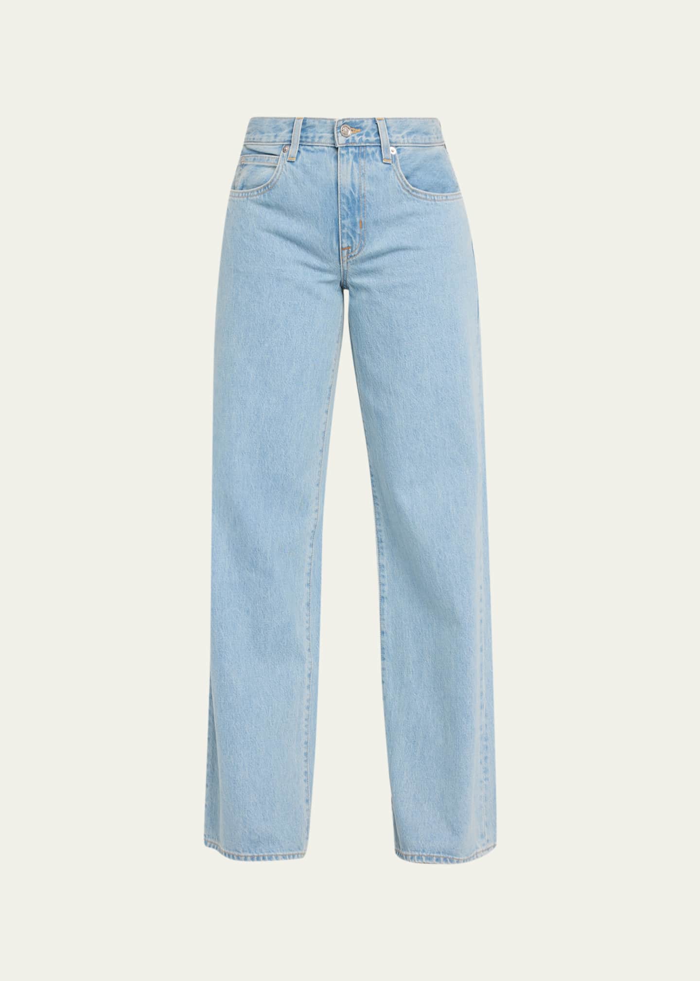 SLVRLAKE Mica Low-Rise Wide Relaxed Jeans Image 1 of 5