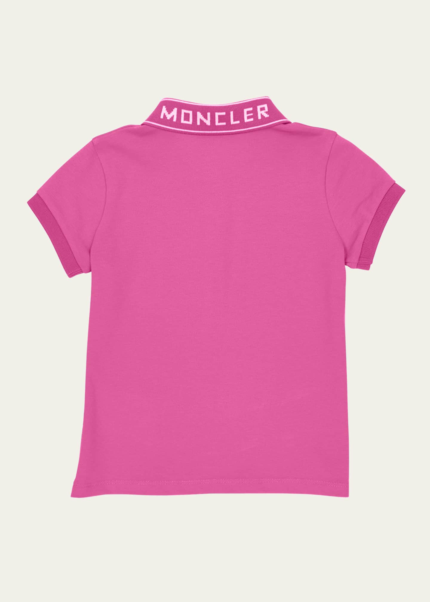 Moncler pink polo sales