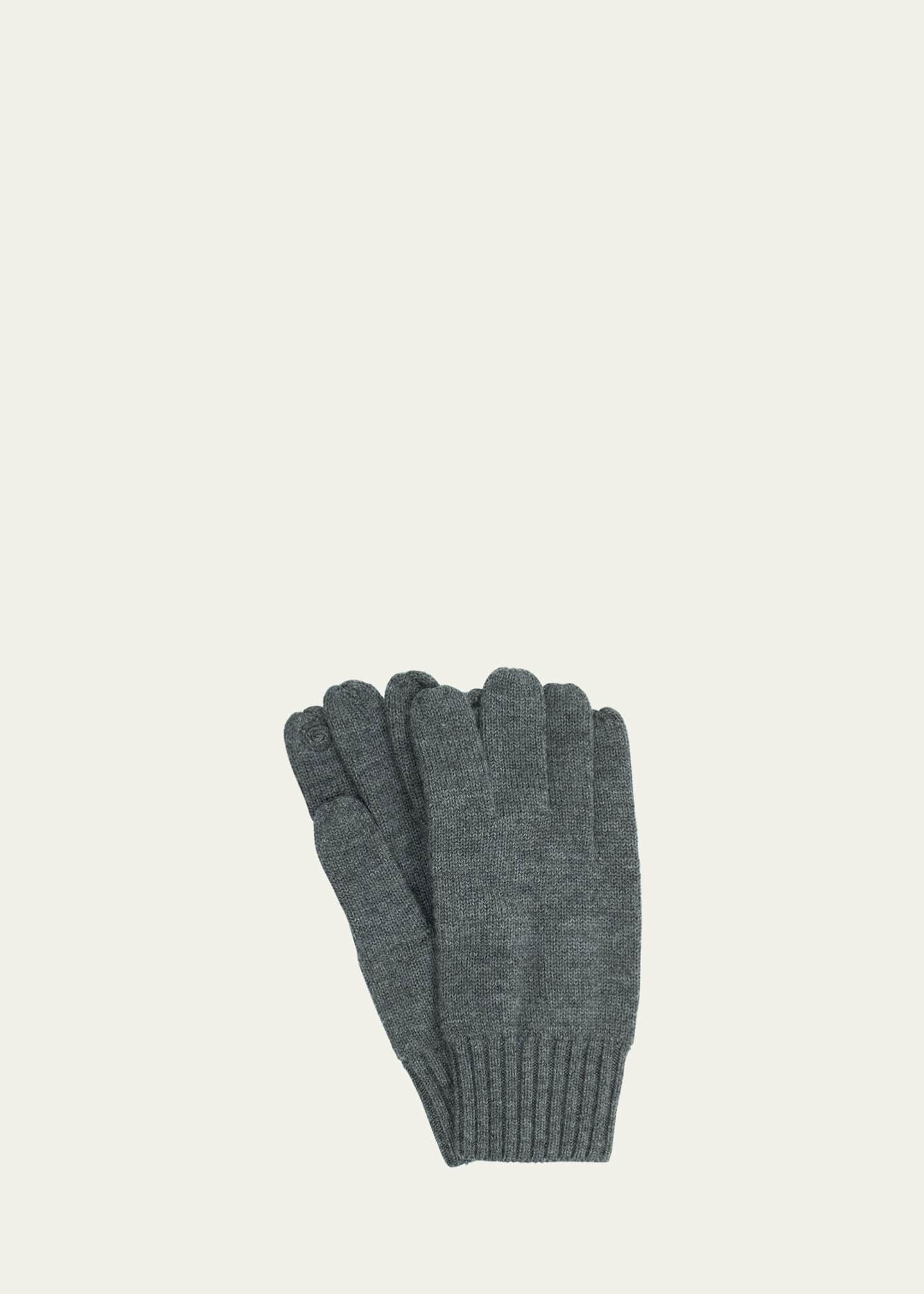 Bergdorf Goodman Men's Wool Touchscreen Gloves