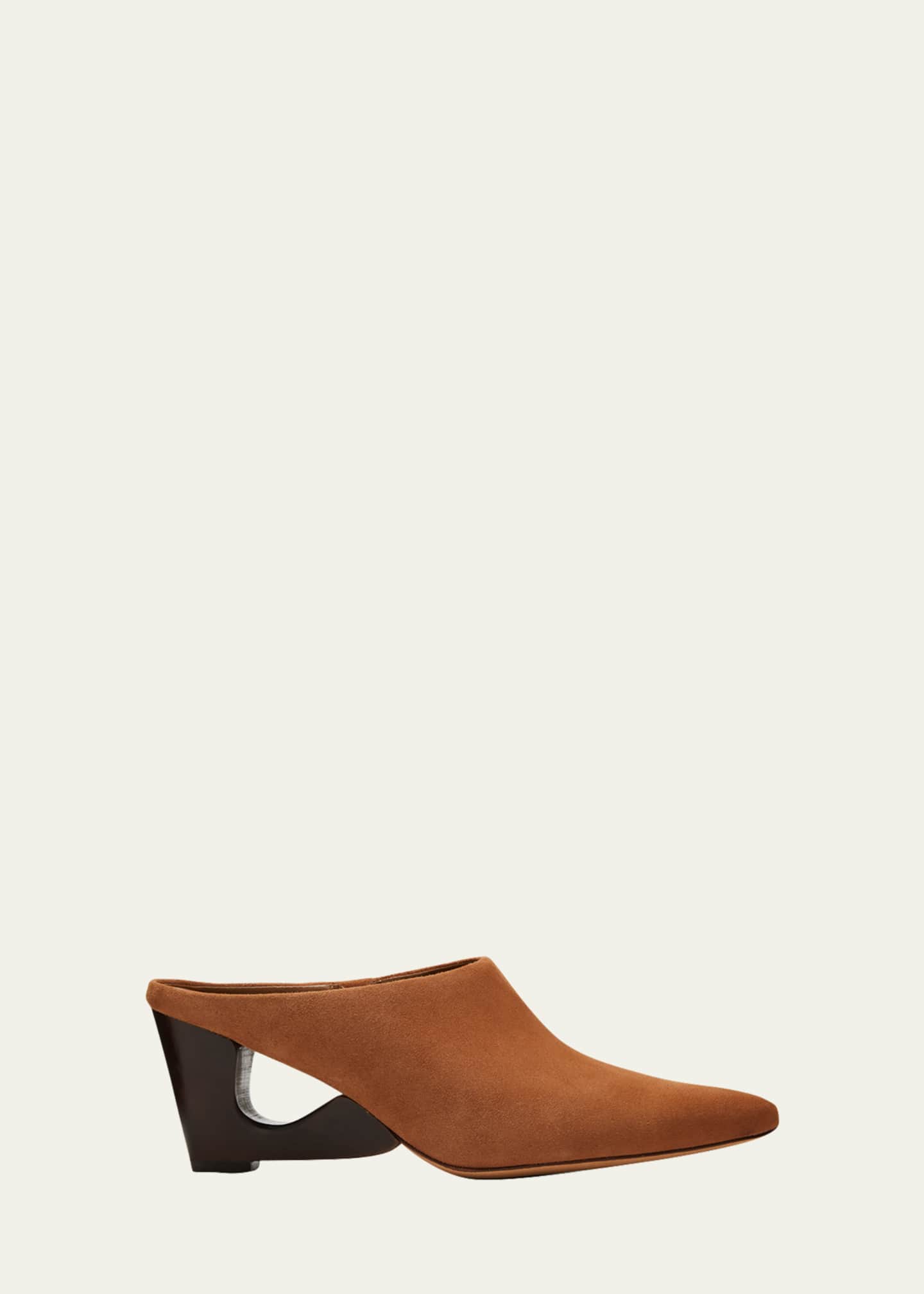 Vince Tahoe Suede Wedge Mules Bergdorf Goodman