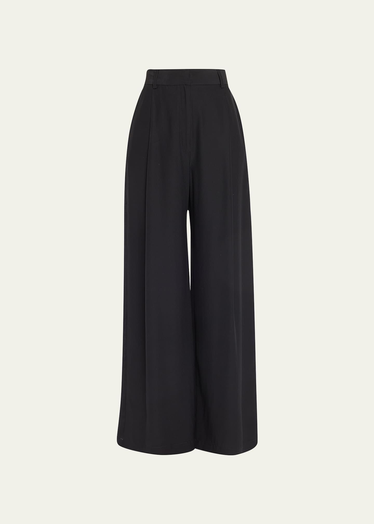 KES Silk WideLeg Tuxedo Pants Bergdorf Goodman