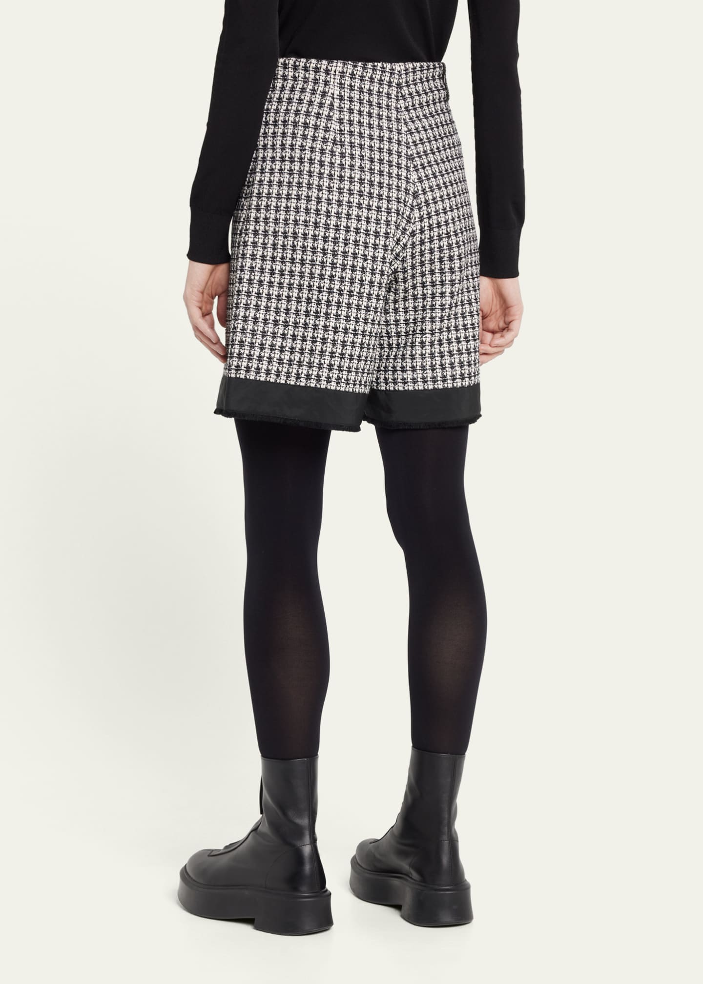 Moncler Tweed Long Shorts - Bergdorf Goodman