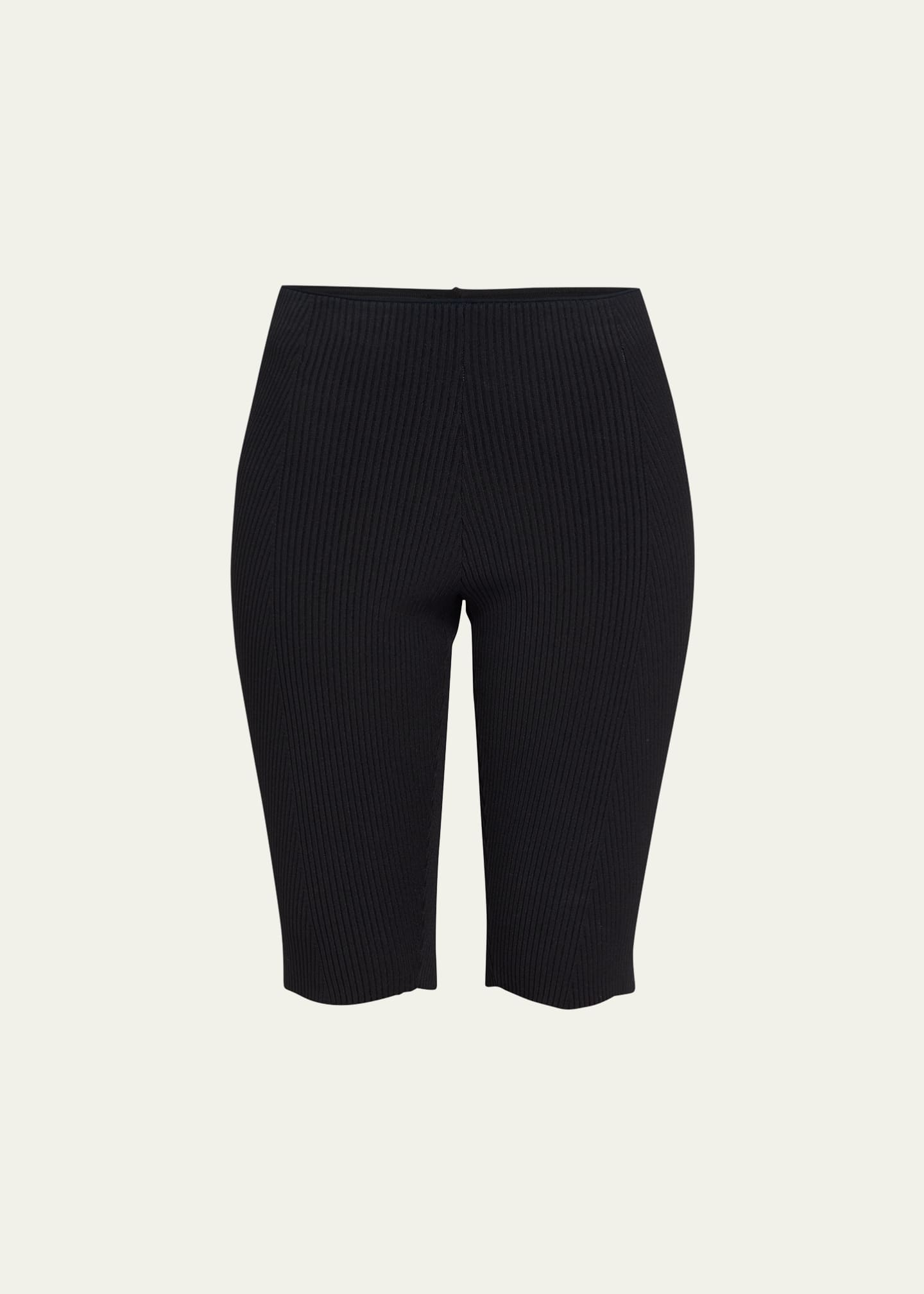 Giorgio Armani Ribbed Knit Bike Shorts Bergdorf Goodman