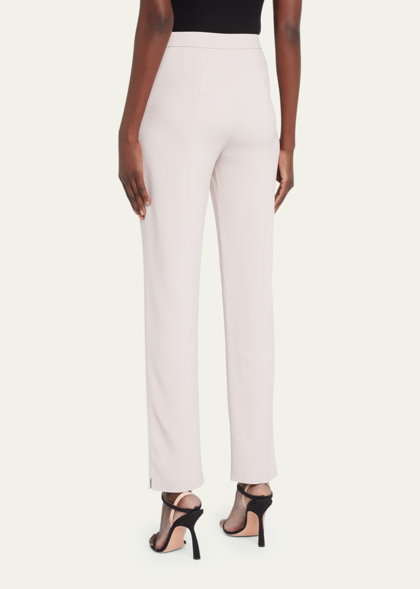 Giorgio Armani Viscose Cady Straight-Leg Trousers Image 3 of 5