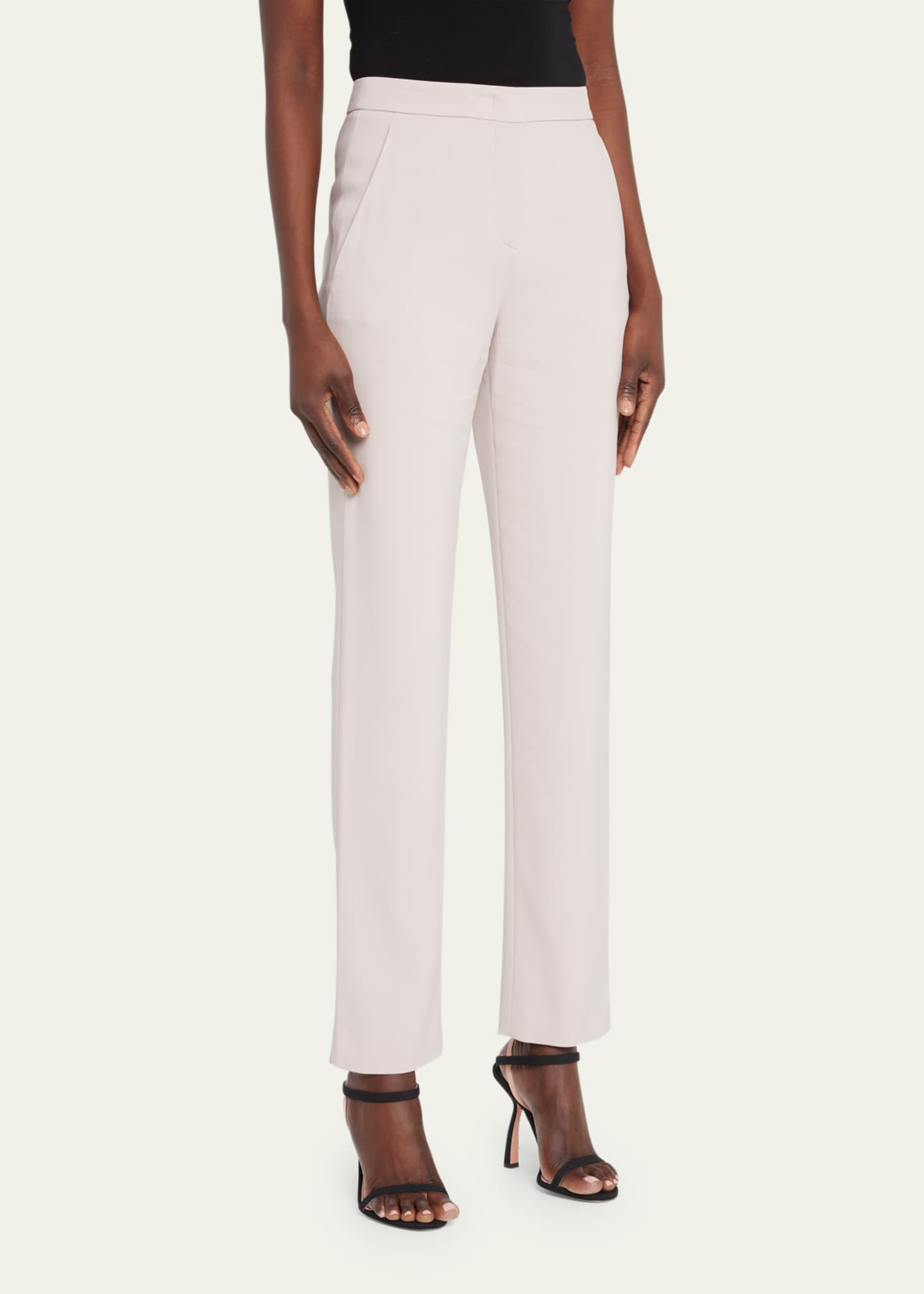 Giorgio Armani Viscose Cady Straight-Leg Trousers Image 4 of 5