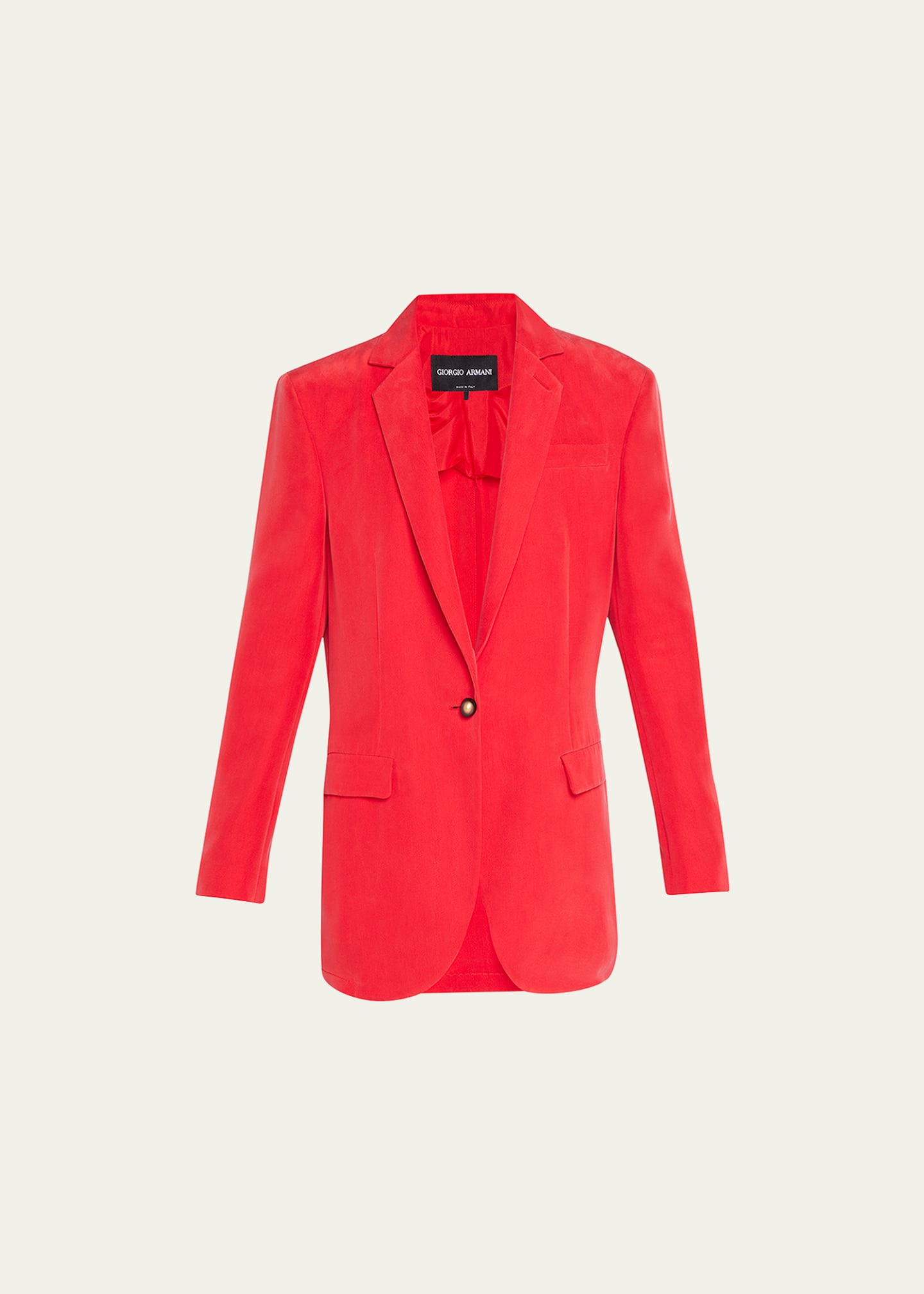 Giorgio Armani Washed Silk Blazer Jacket Bergdorf Goodman