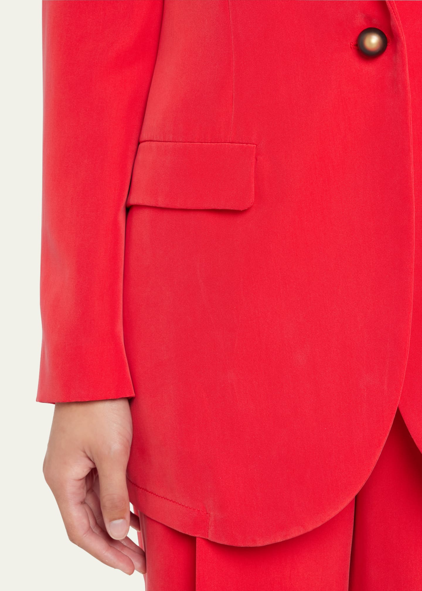 Giorgio Armani Washed Silk Blazer Jacket Image 5 of 5