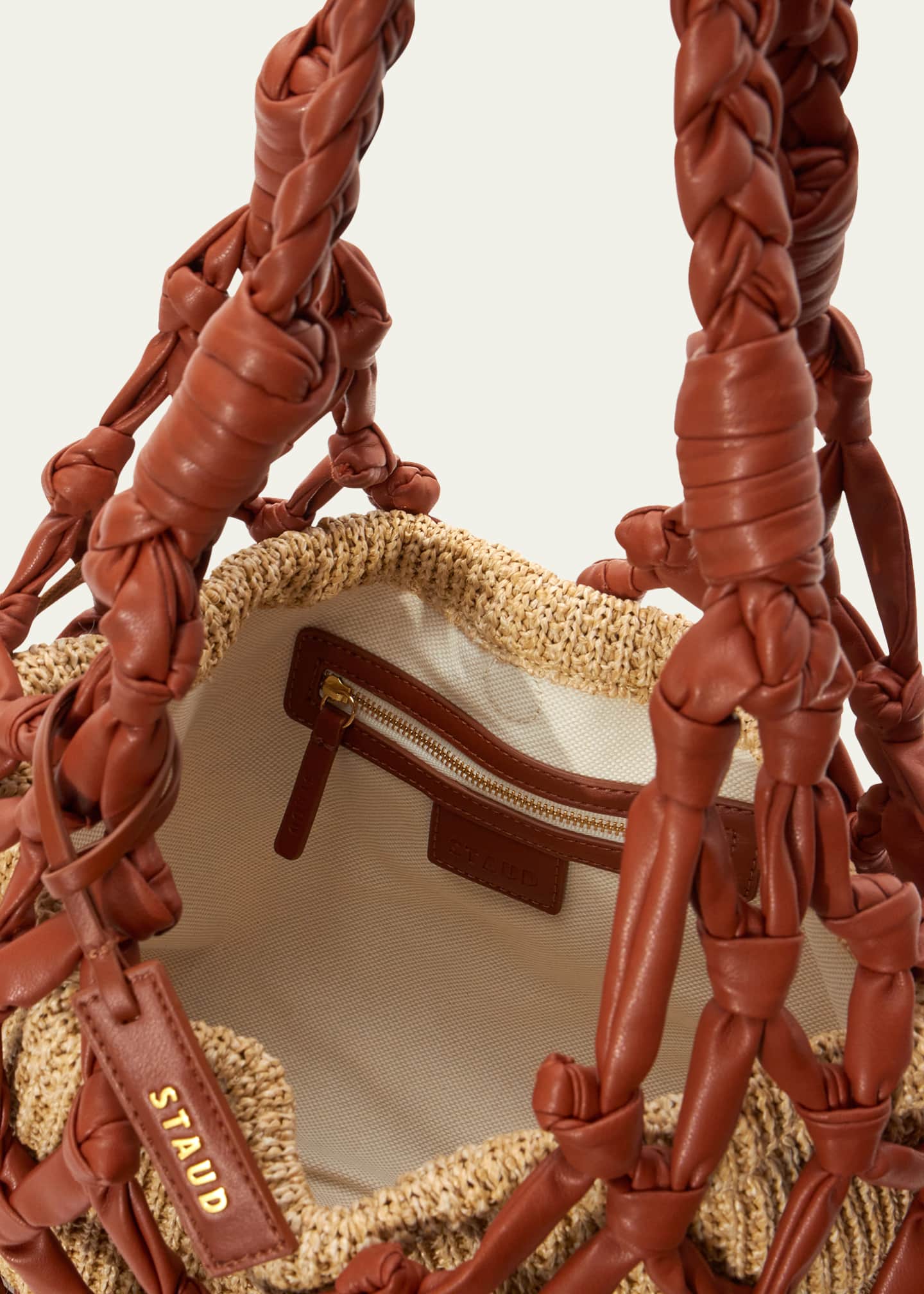 Staud Hitch Knot Caged Shoulder Bag Bergdorf Goodman